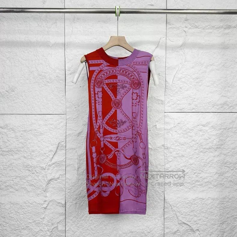 Hermes Hermes Parme Purple Dress Size XS / US 0-2 / IT 36-38 - 1 Thumbnail