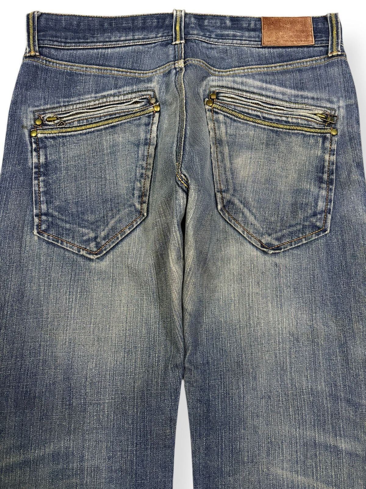 Global Work Japanese Brand Global Work Mud Wash Distressed Grunge Jeans Size US 33 - 10 Thumbnail