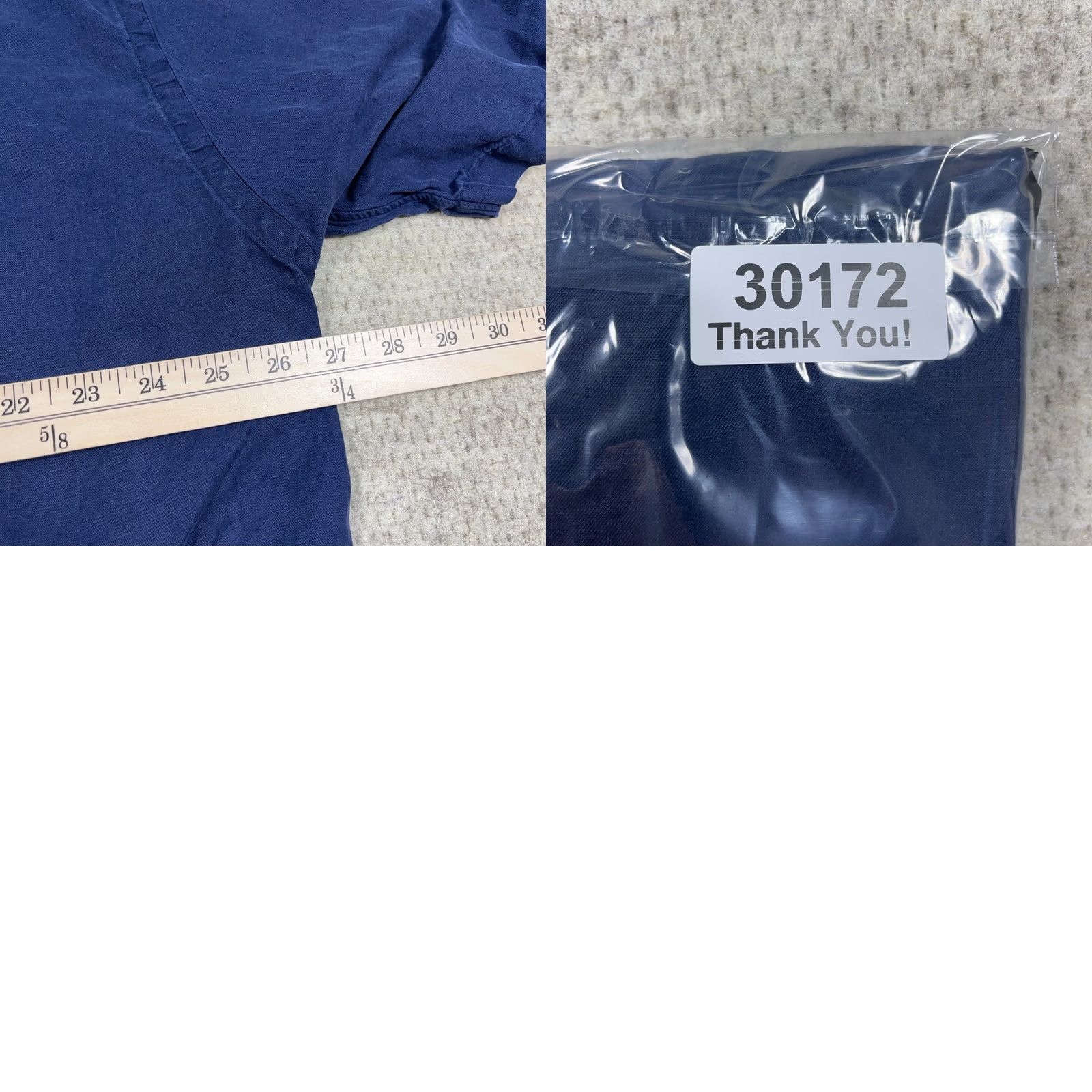 Ralph Lauren Ralph Lauren Shirt Mens XLT Men Navy Button Silk Linen Blend Classic Fit Size US XL / EU 56 / 4 - 8 Thumbnail