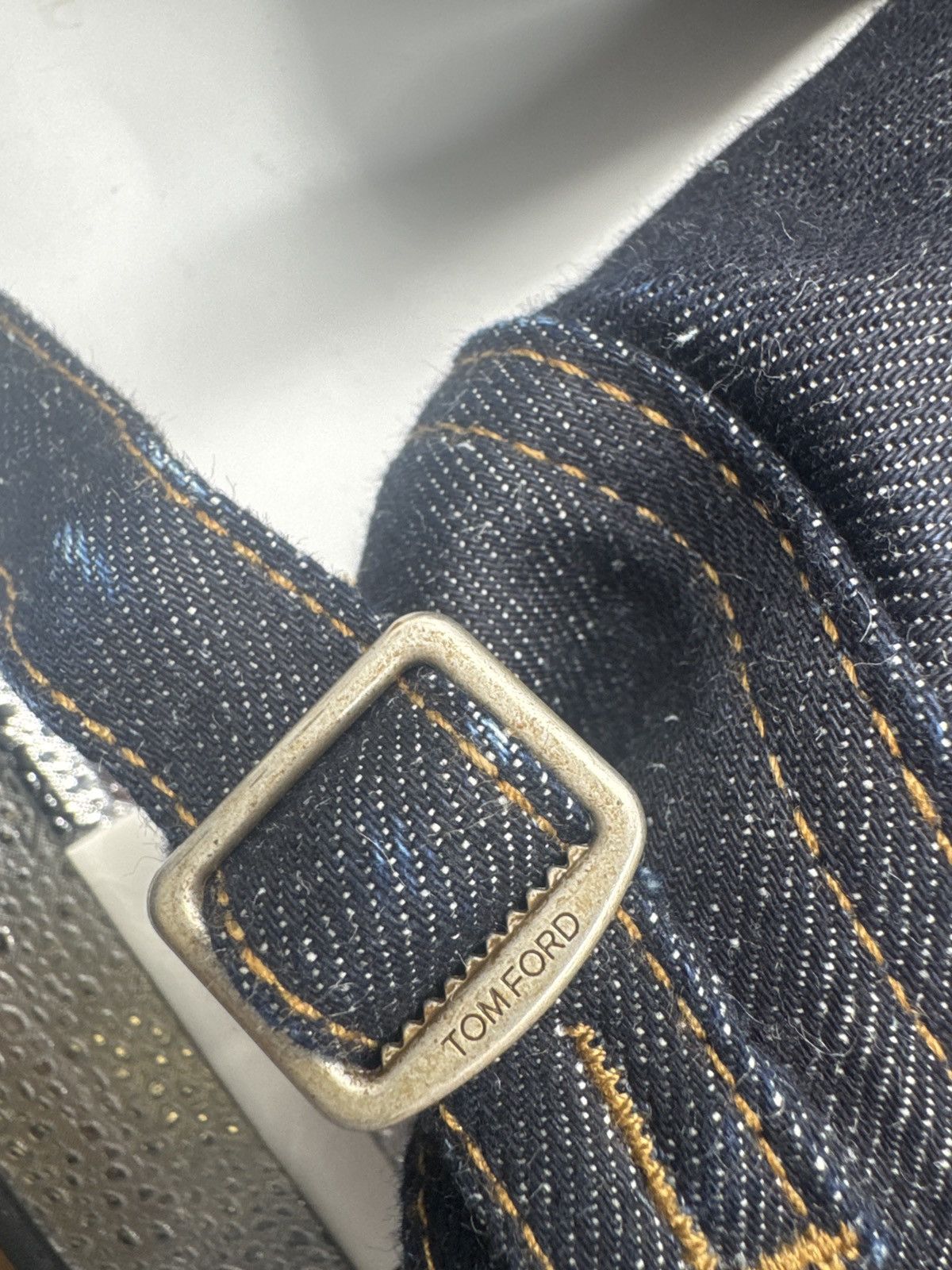 Tom Ford TOM FORD Indigo Rinse Denim Jacket Size US XXL / EU 58 / 5 - 5 Thumbnail