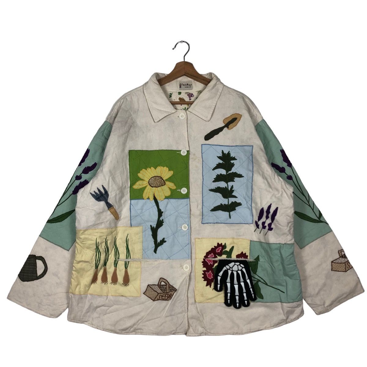 Hysteric Glamour 🔥90’s Bomber Jacket Full Print Patch Magic Cartoon Size US L / EU 52-54 / 3 - 2 Thumbnail