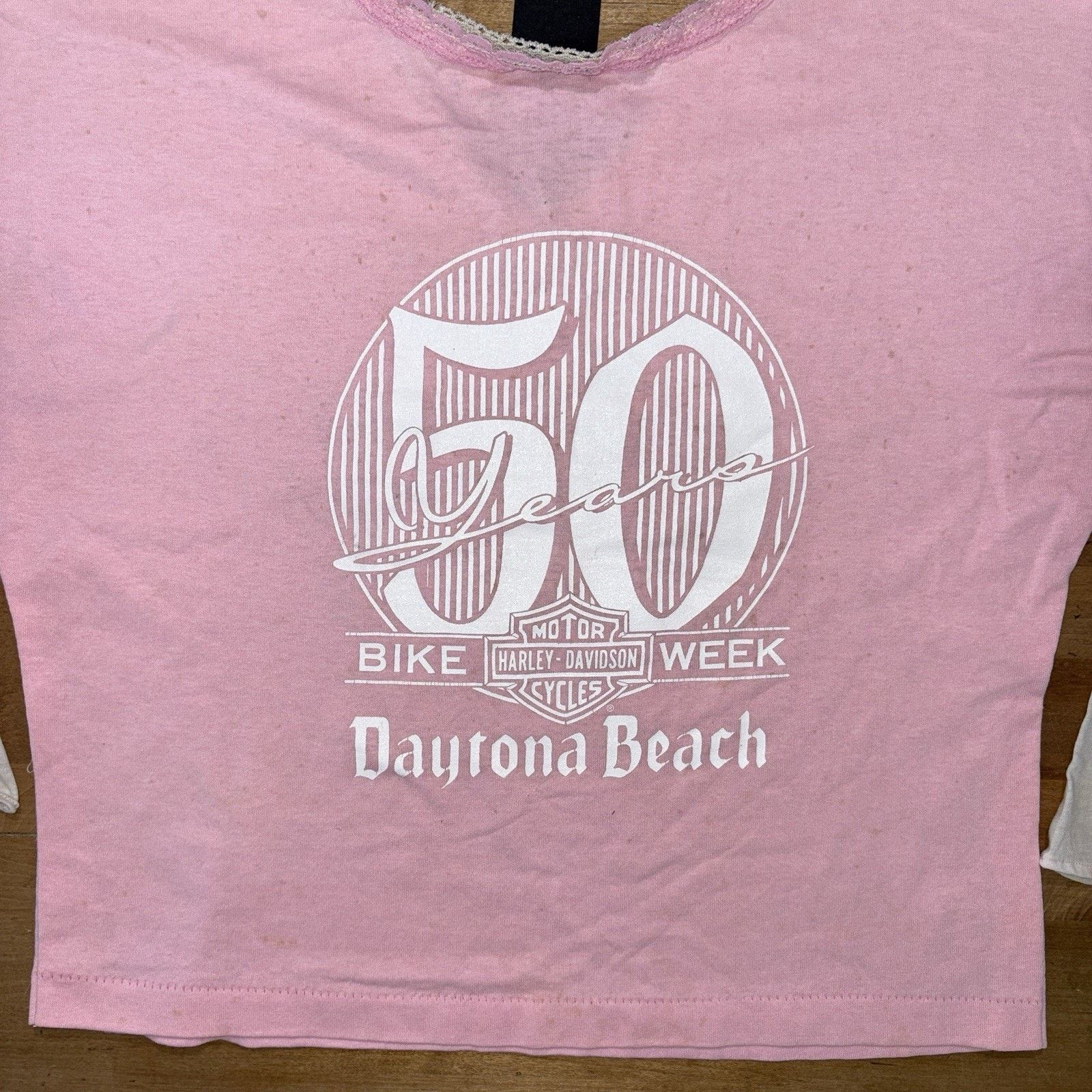 Harley Davidson Vintage 80s Harley Davidson Baby Tee Crop Top T Shirt 3D Size XS / US 0-2 / IT 36-38 - 9 Thumbnail