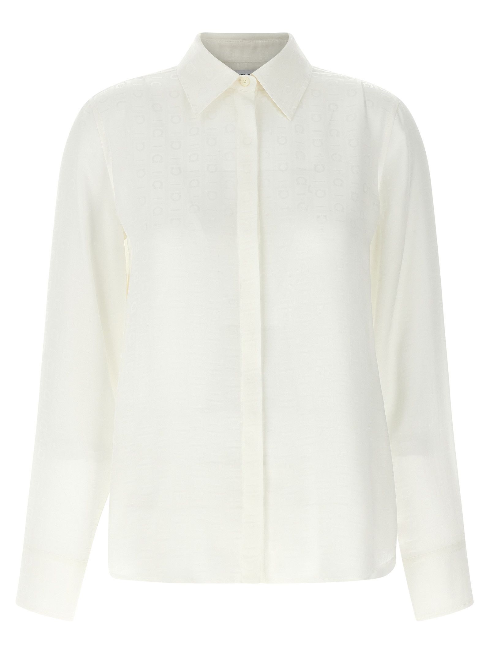 Salvatore Ferragamo Monogram Shirt Size S / US 4 / IT 40 - 1 Thumbnail