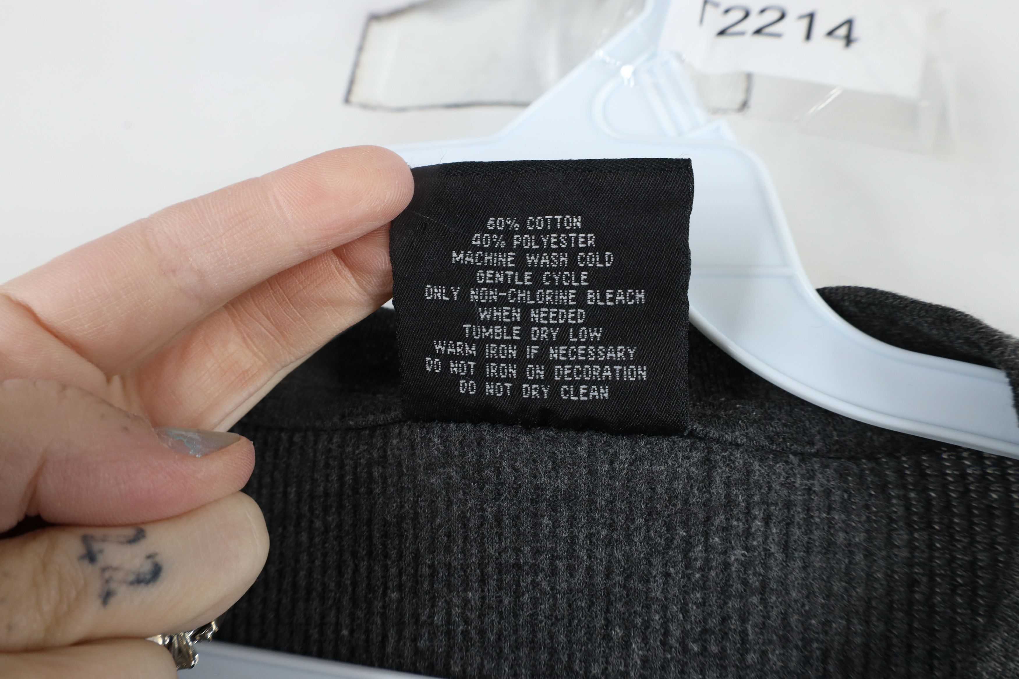Southpole × Vintage Vintage Southpole Waffle Knit Long Sleeve T-Shirt Gray Size US M / EU 48-50 / 2 - 6 Thumbnail