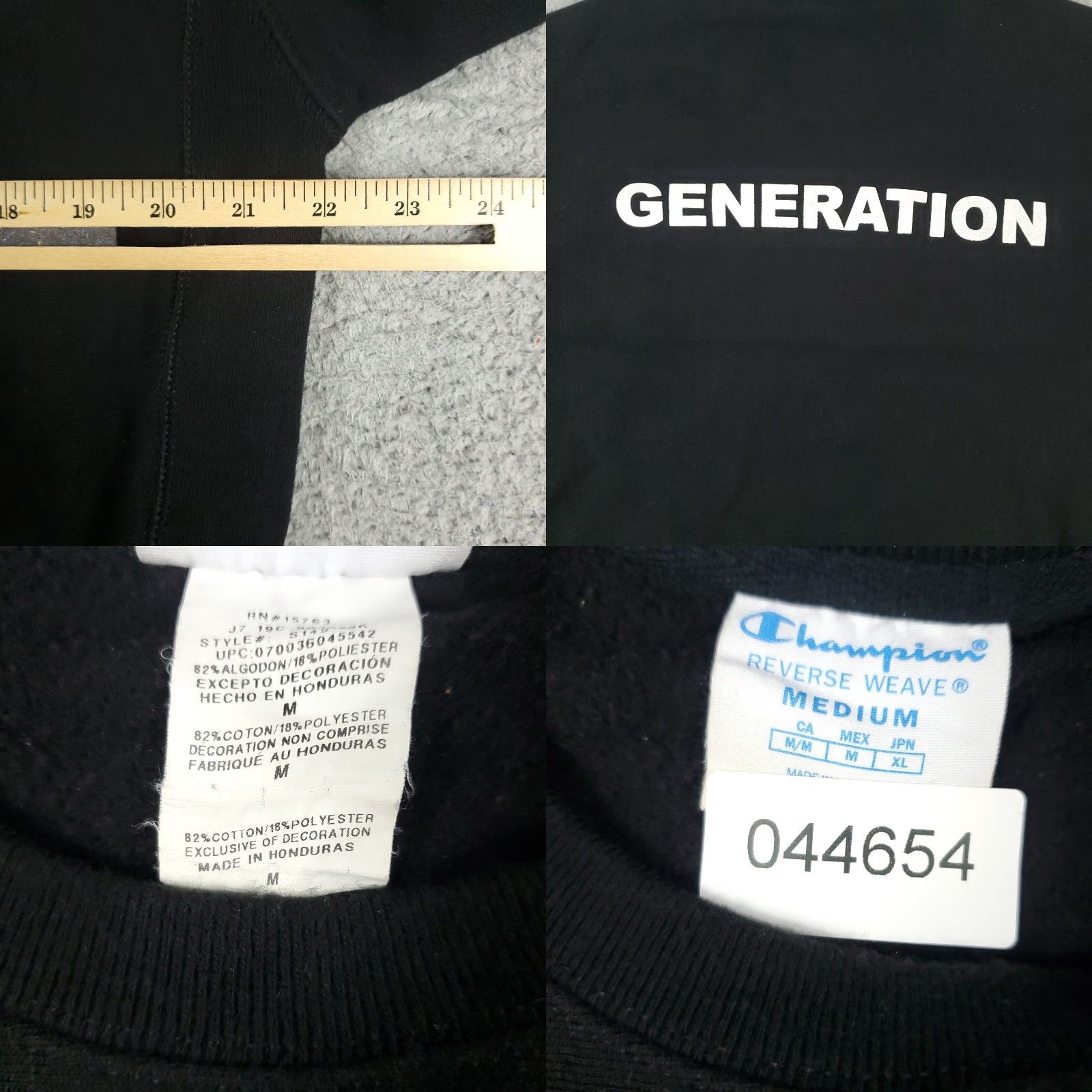 Champion Champion Reverse Weave Pullover Sweater Mens Medium Black Size US M / EU 48-50 / 2 - 8 Thumbnail
