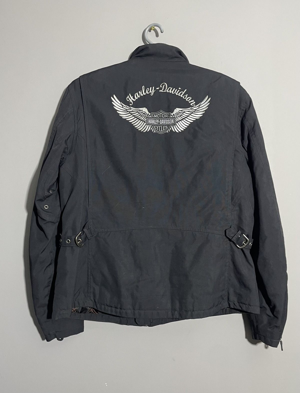 Harley Davidson × Vintage Harley-Davidson Women's Nylon Insulated Biker Jacket Size L Size L / US 10 / IT 46 - 1 Thumbnail