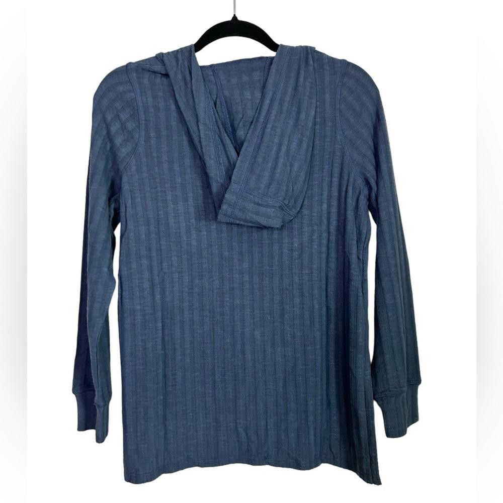 Chase Authentics Chaser l NWT Blue Ribbed Lightweight Hoodie Small Size S / US 4 / IT 40 - 3 Thumbnail