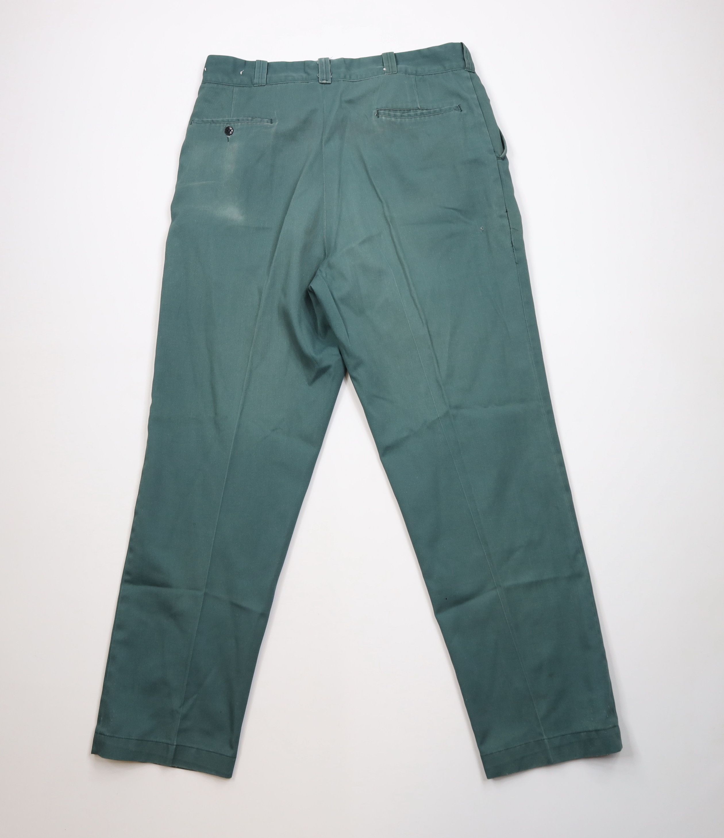 Big Mac Vintage 60s 70s Big Mac Workwear Mechanic Pants Green USA Size US 36 / EU 52 - 13 Thumbnail