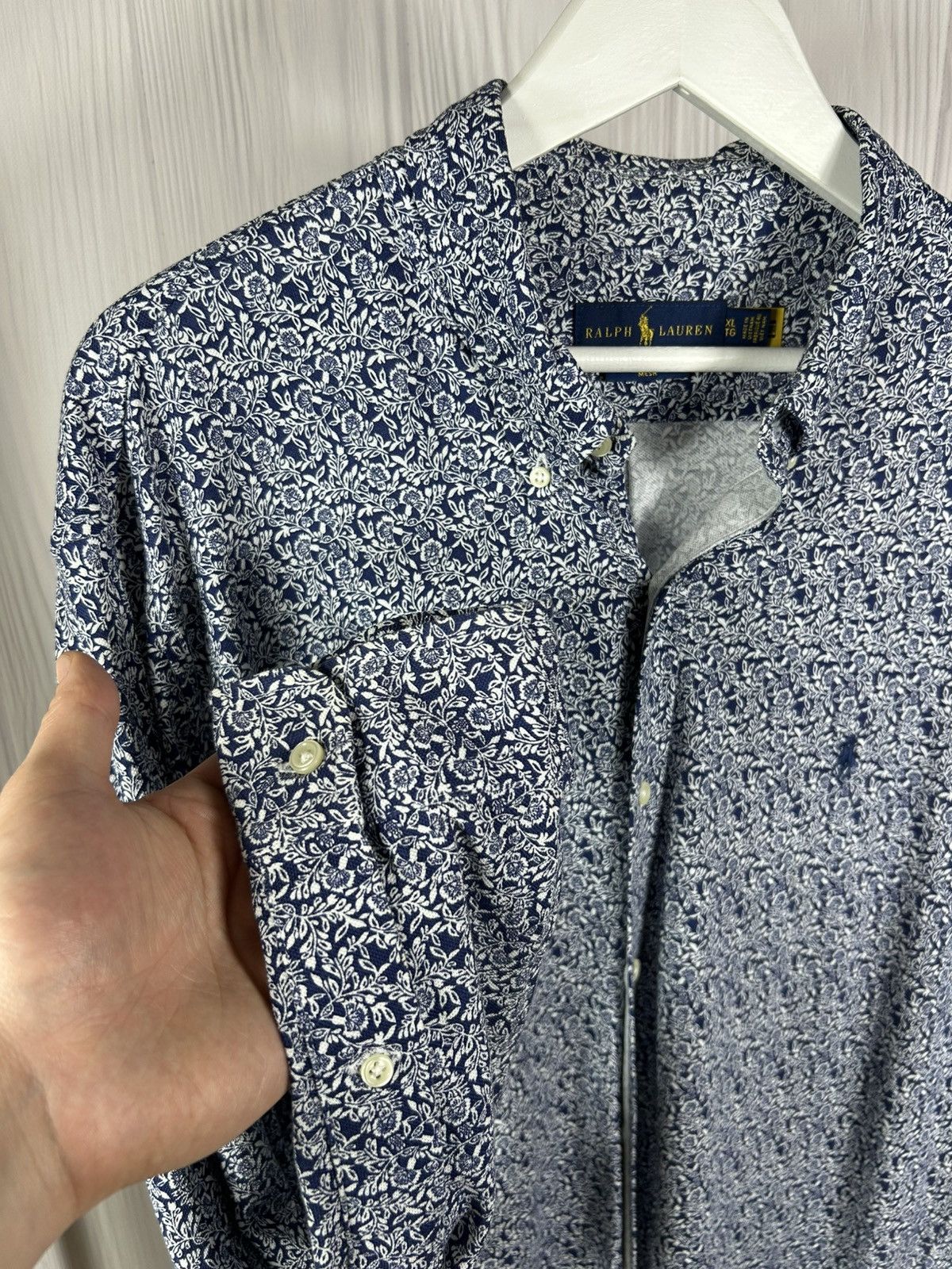 Ralph Lauren Rare Polo Ralph Lauren Floral Long Sleeve Shirt Size XL Size US XL / EU 56 / 4 - 5 Thumbnail