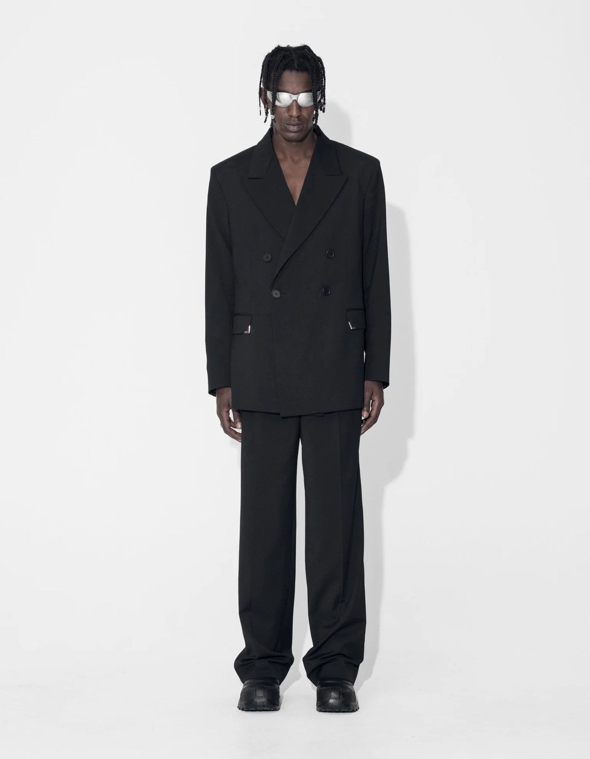 Han Kjobenhavn !DS! AW22 Han Kjobenhavn Boxy Suit Black Blazer Size 40R - 2 Thumbnail