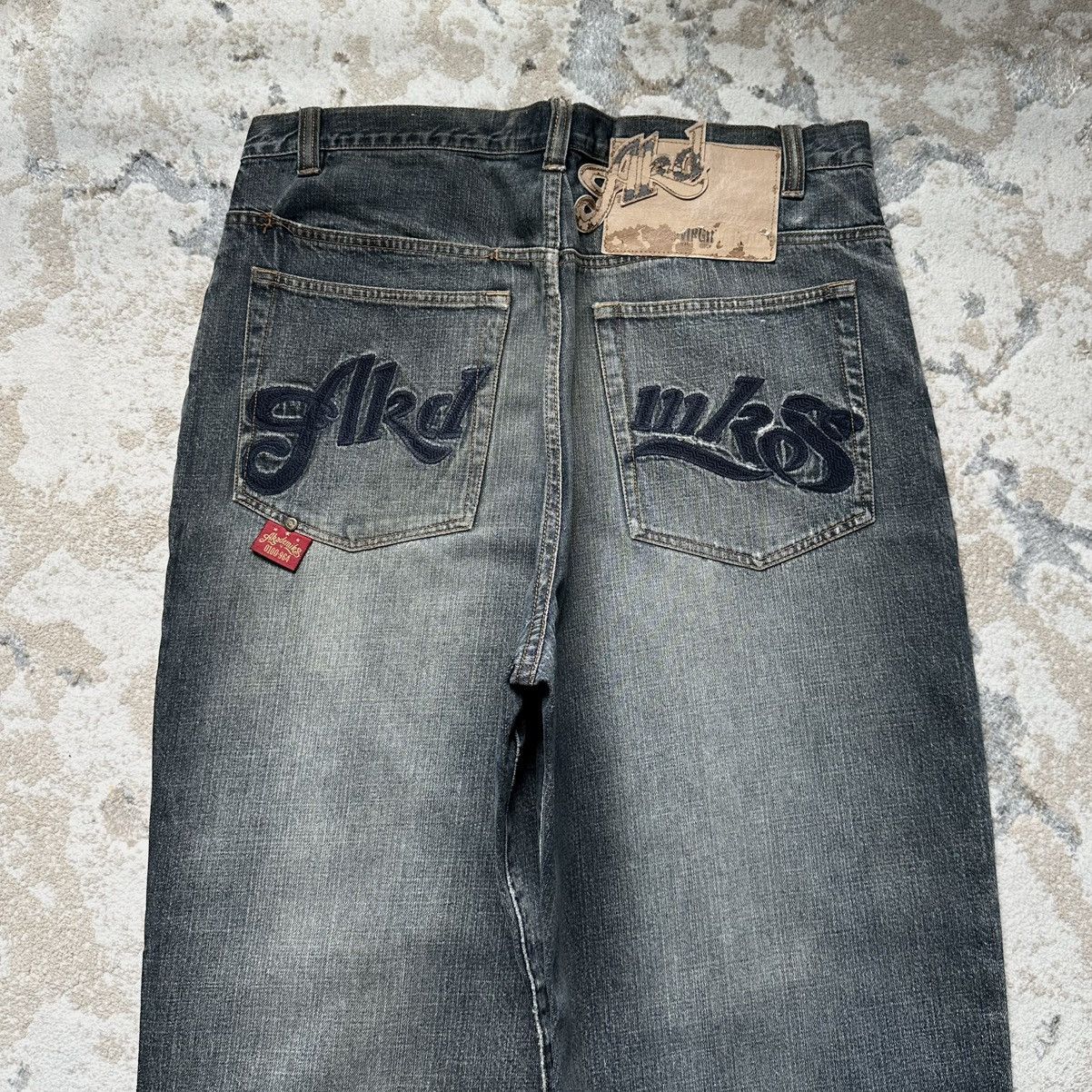 Akademiks Akademiks Washed Y2K Super Baggy Jeans Embroidery Size US 38 / EU 54 - 2 Thumbnail