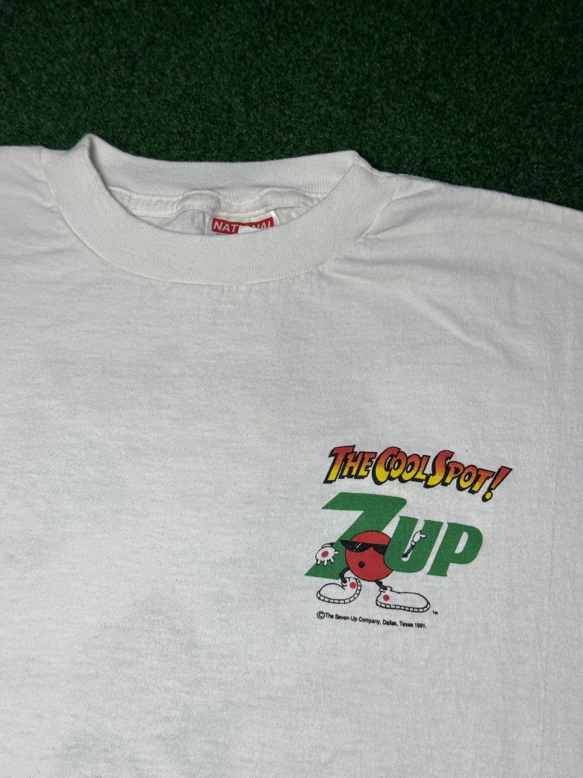 Vintage Vintage 90s Seven Up Cool Spot Retro Soda Pop Promo T Shirt Size US XL / EU 56 / 4 - 5 Thumbnail