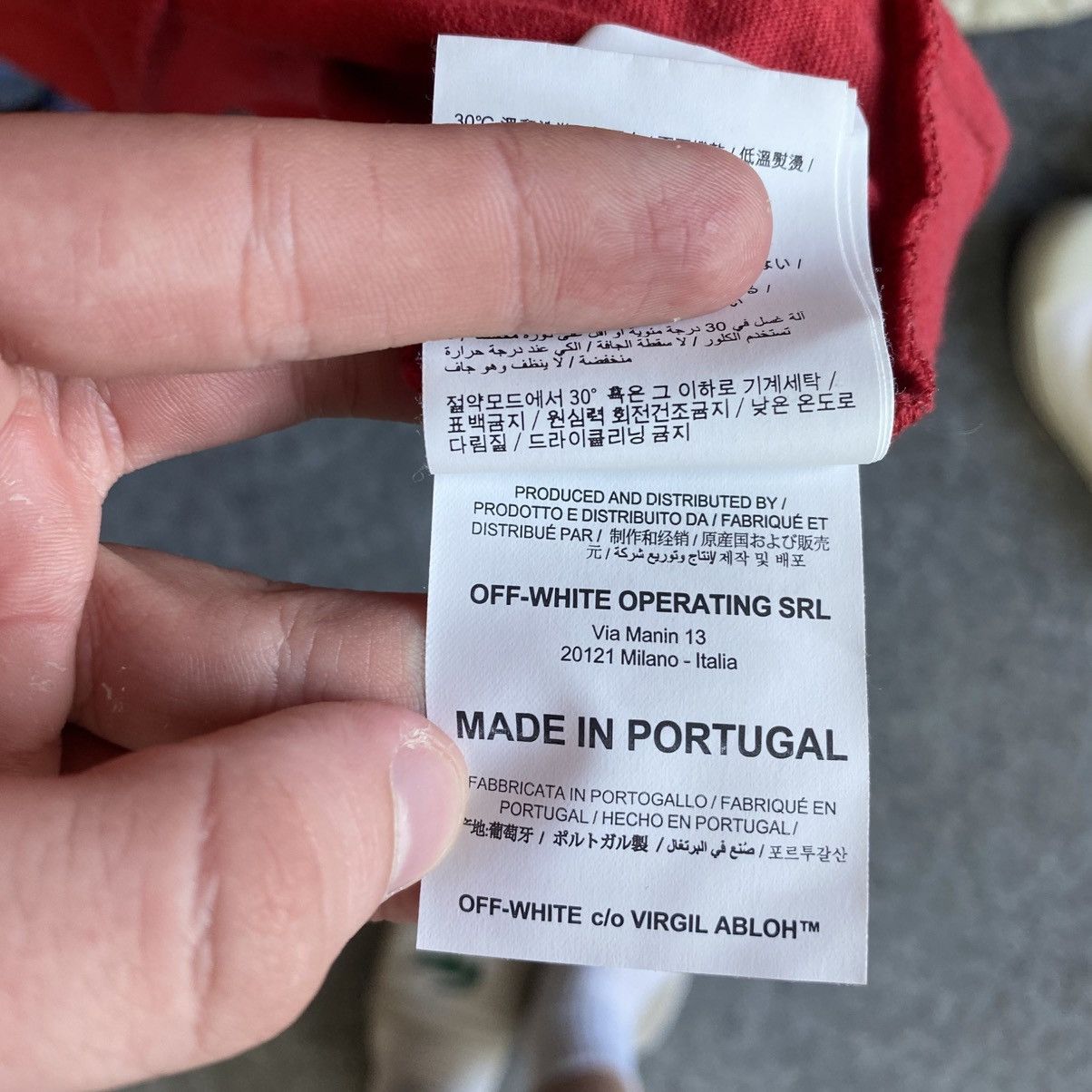 Off-White Luxury Off White big graphic logo y2k opium hype tee Size US S / EU 44-46 / 1 - 12 Thumbnail