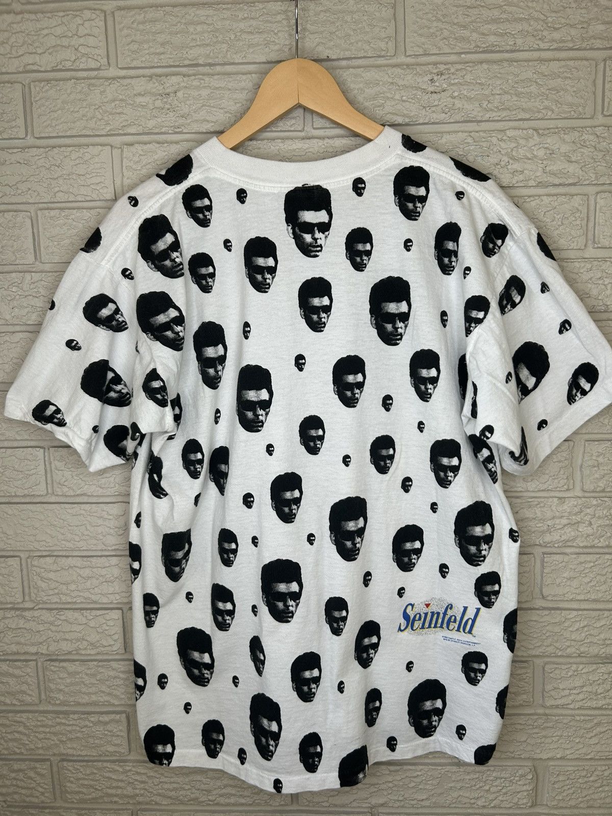 Vintage Vintage 90s Stanley Desantis Seinfeld Kramer AOP T Shirt Size US XL / EU 56 / 4 - 8 Thumbnail