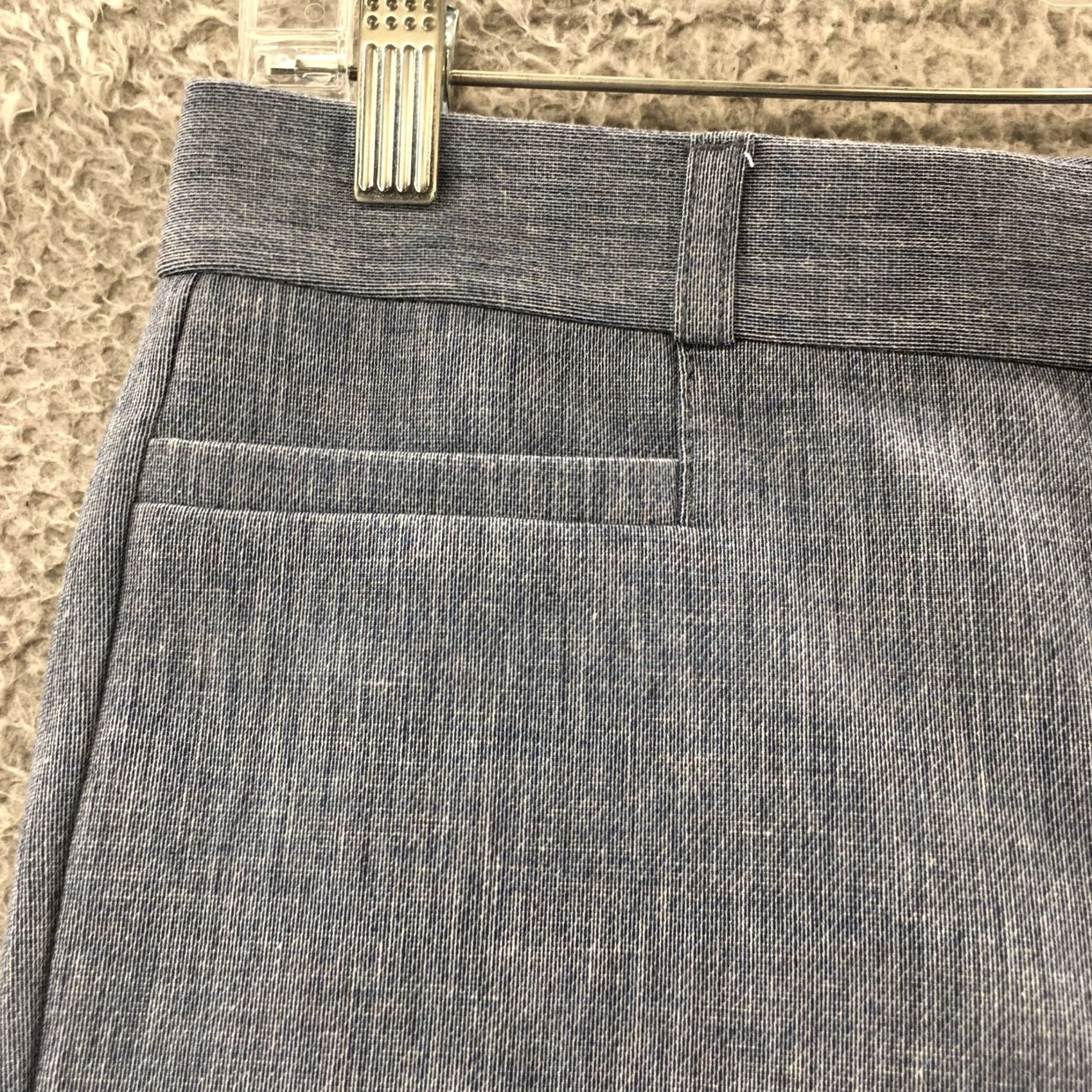Banana Republic Banana Republic Sloan Dress Pants Womens 2S Gray Cotton Blend Zip Dress Pants Regular Womens 30in 26in Inseam Flat Front Pockets Classic Size 26" / US 2 / IT 38 - 4 Thumbnail