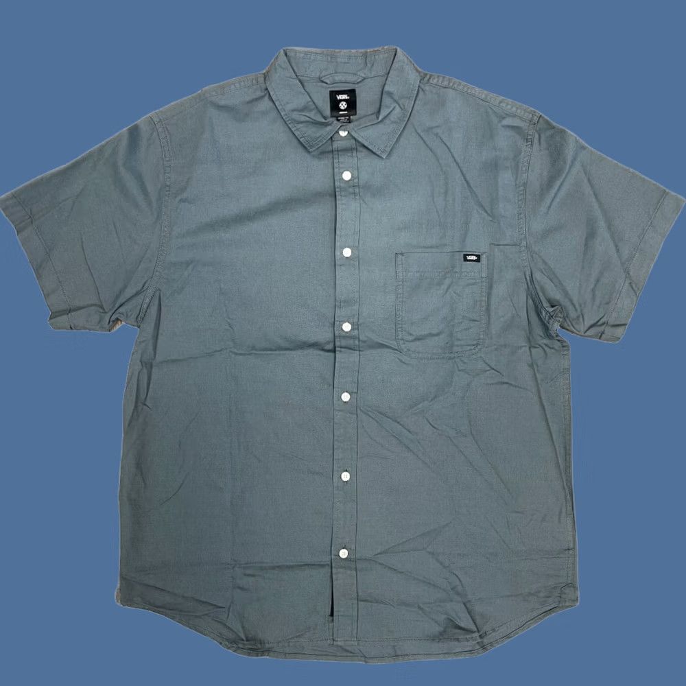Vans Vans Shirt Mens M Blue Brand New Lawson Solid Woven Stormy Weather Size US M / EU 48-50 / 2 - 1 Preview