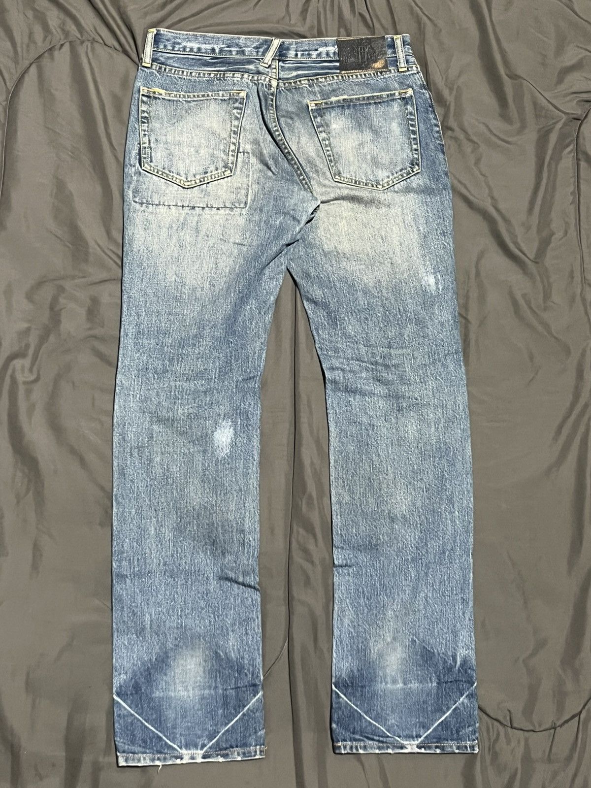 PPFM PPFM Distressed Patchwork Japanese Denim Size US 31 - 5 Thumbnail