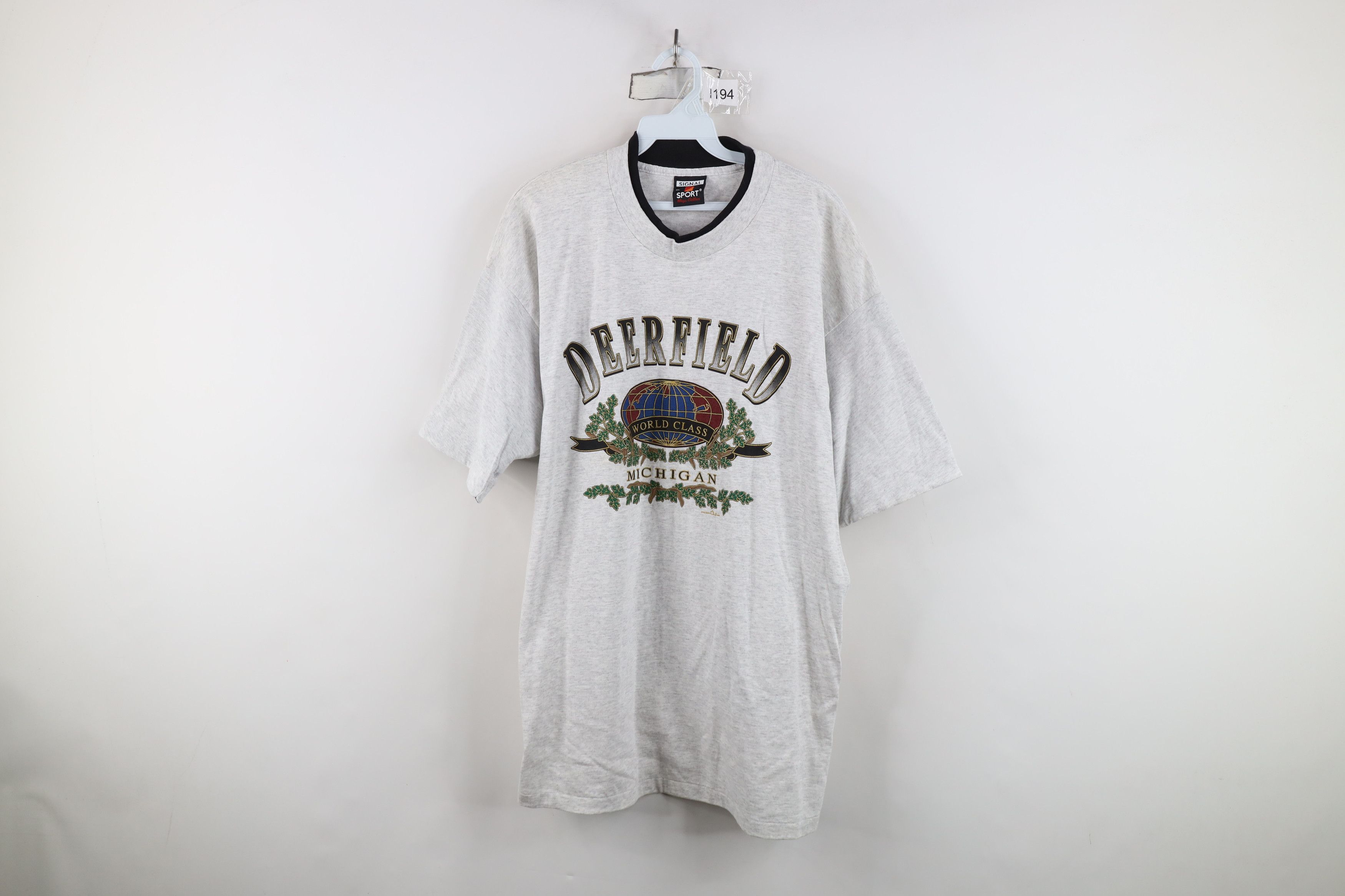 Vintage Vintage 90s Streetwear Michigan Layered T-Shirt USA Size US XL / EU 56 / 4 - 7 Thumbnail