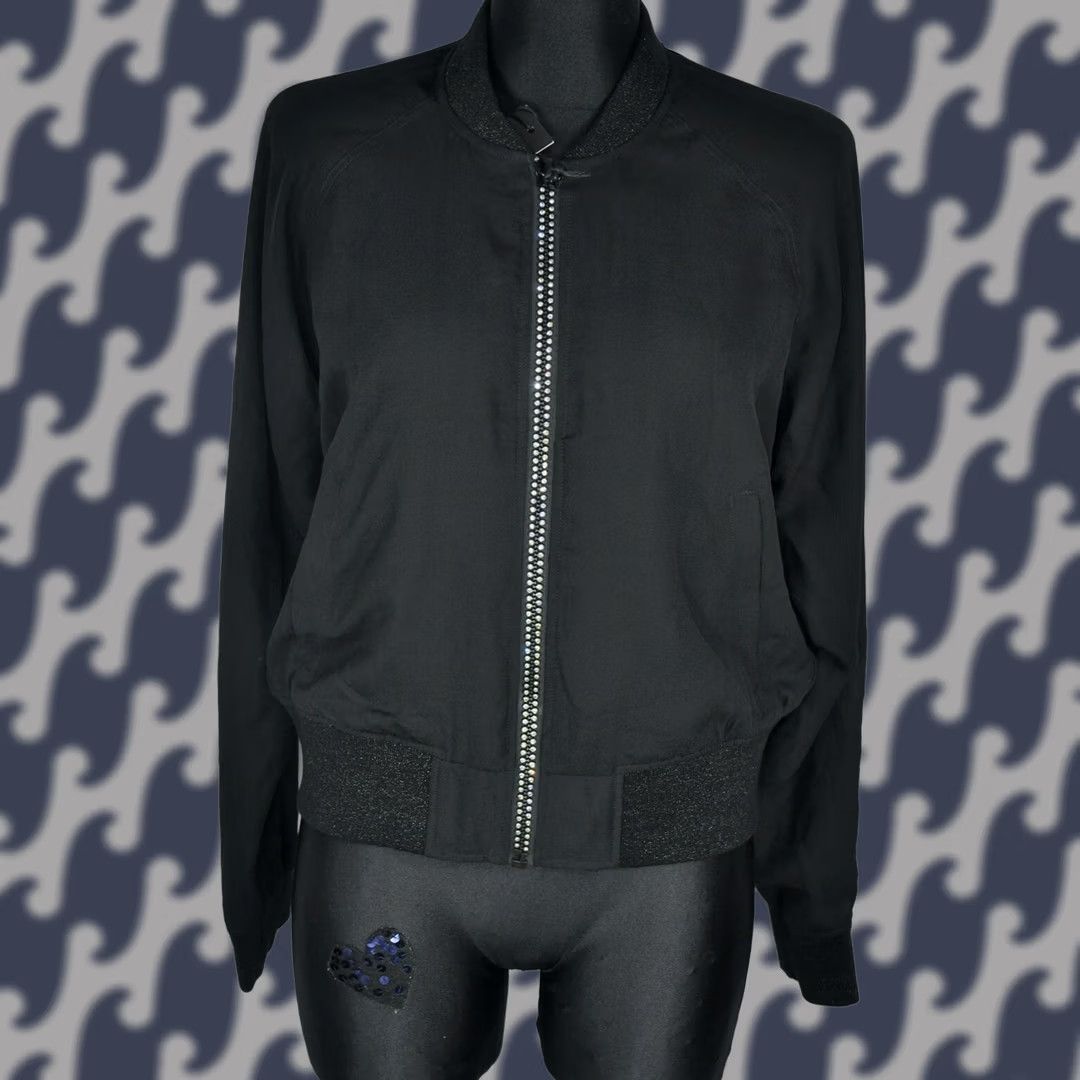 Diesel Diesel G-ABSOL-L Jacket Women M Black Polyester Zip Bomber Casual Size M / US 6-8 / IT 42-44 - 1 Thumbnail