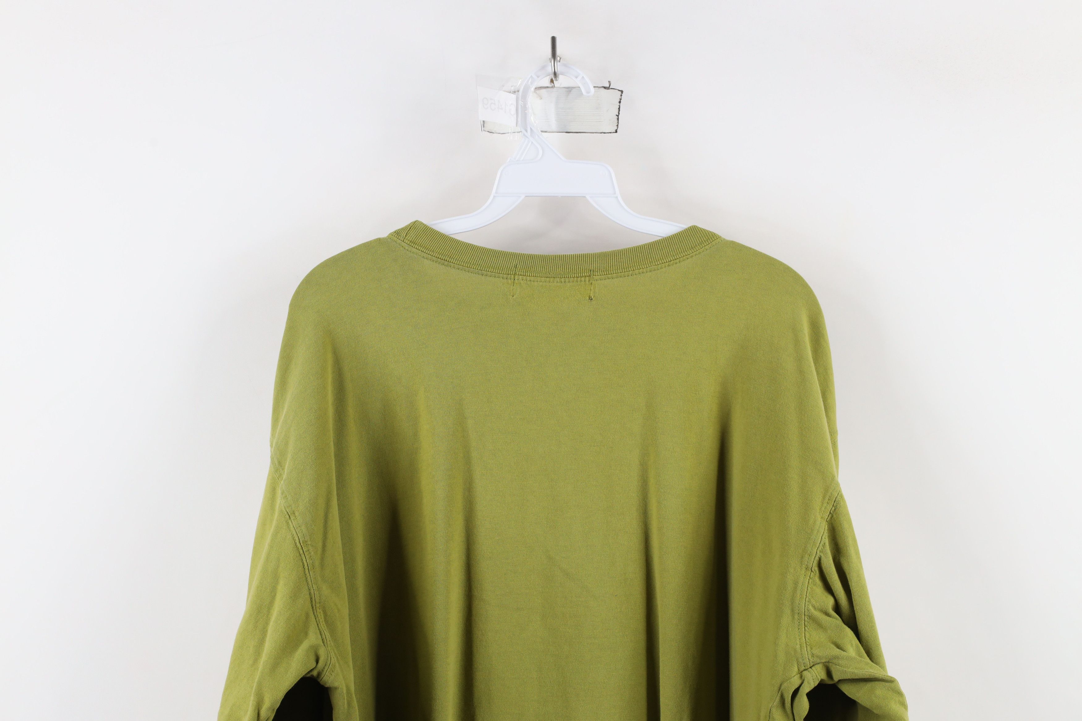 Eddie Bauer × Vintage Vintage 90s Eddie Bauer Long Sleeve T-Shirt Green Cotton Size US L / EU 52-54 / 3 - 11 Thumbnail