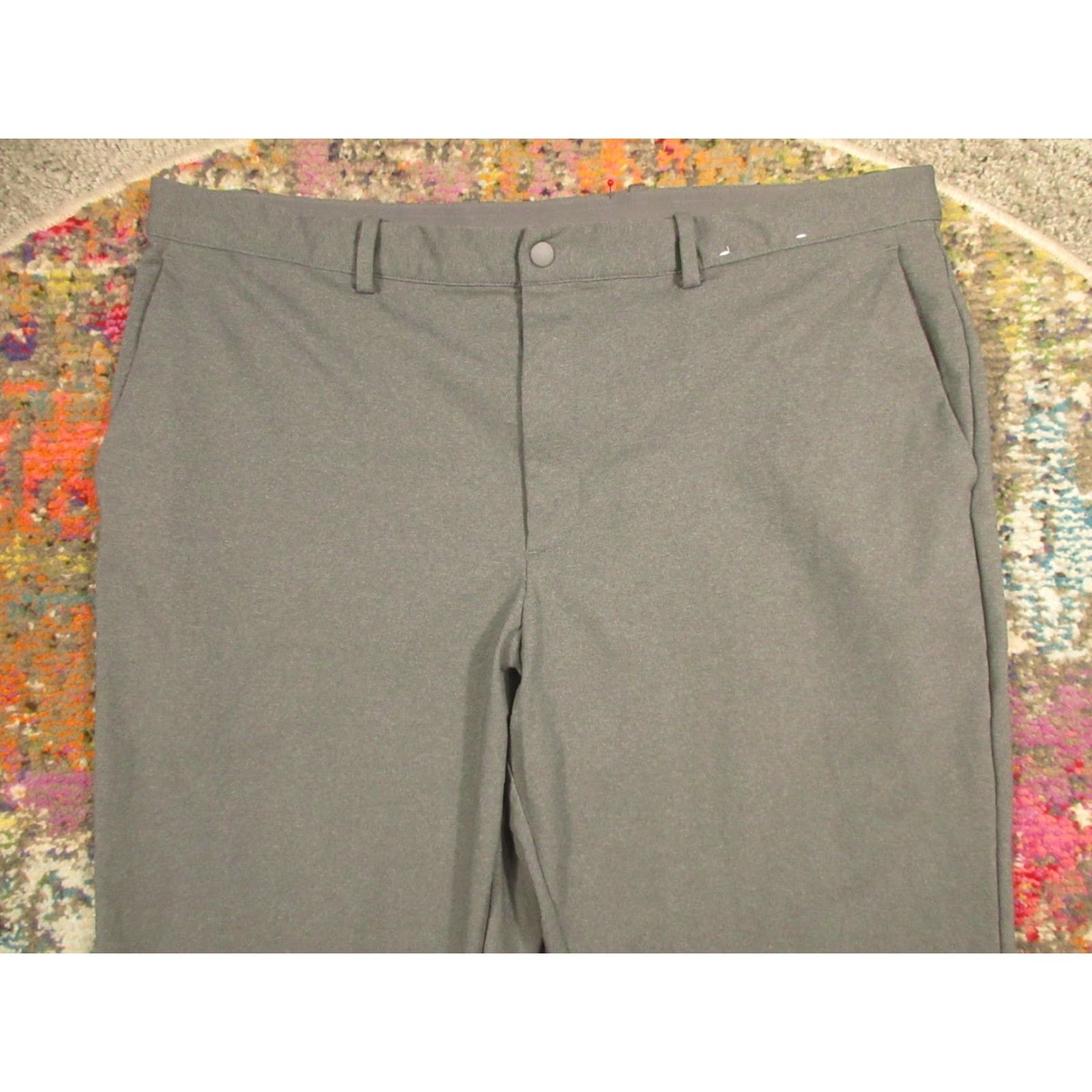 Uniqlo UniQlo Dress Pants Womens 2XL Gray Smart Ankle Stretch Pockets Office Retro EUC Size 40" / US 18 - 4 Thumbnail