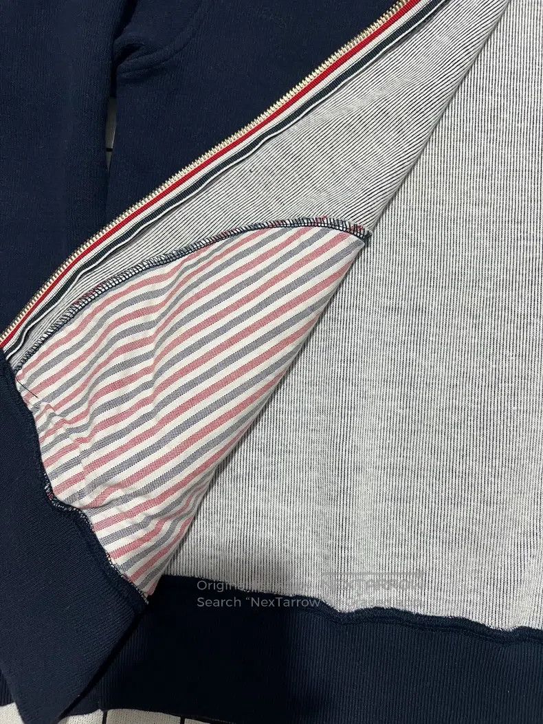 Thom Browne Thom Browne Navy blue zipper jacket Size US L / EU 52-54 / 3 - 6 Thumbnail