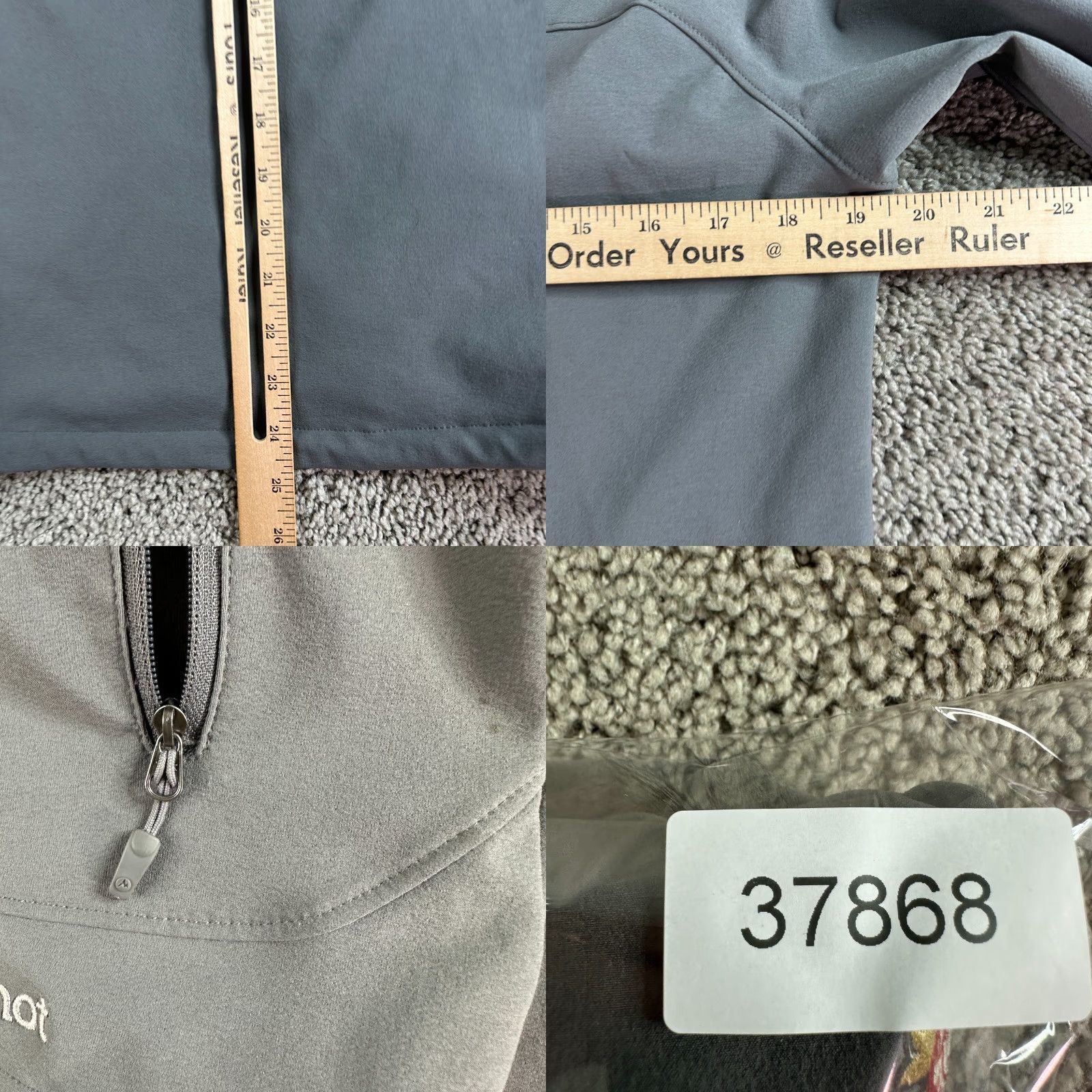 Marmot Marmot Tempo Jacket Womens M Gray Water Repellant Full Zip Coat Logo Pockets Casual Outdoor Size M / US 6-8 / IT 42-44 - 9 Thumbnail