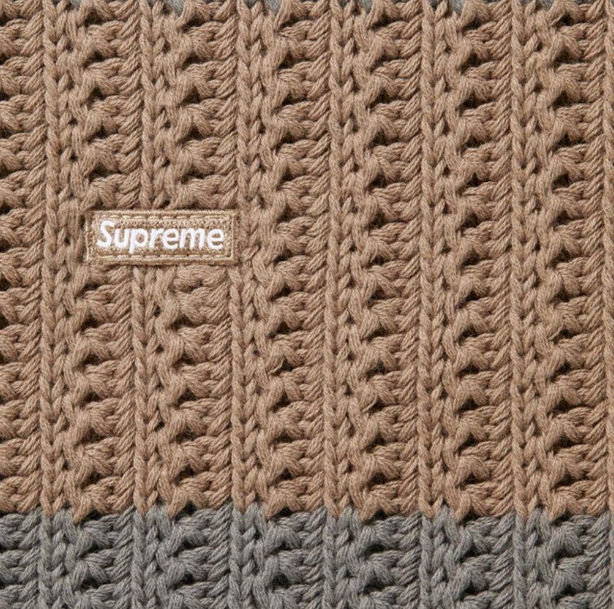 Supreme × Vintage Supreme Loose Gauge Striped Small Box Logo Sweater Size US M / EU 48-50 / 2 - 2 Thumbnail