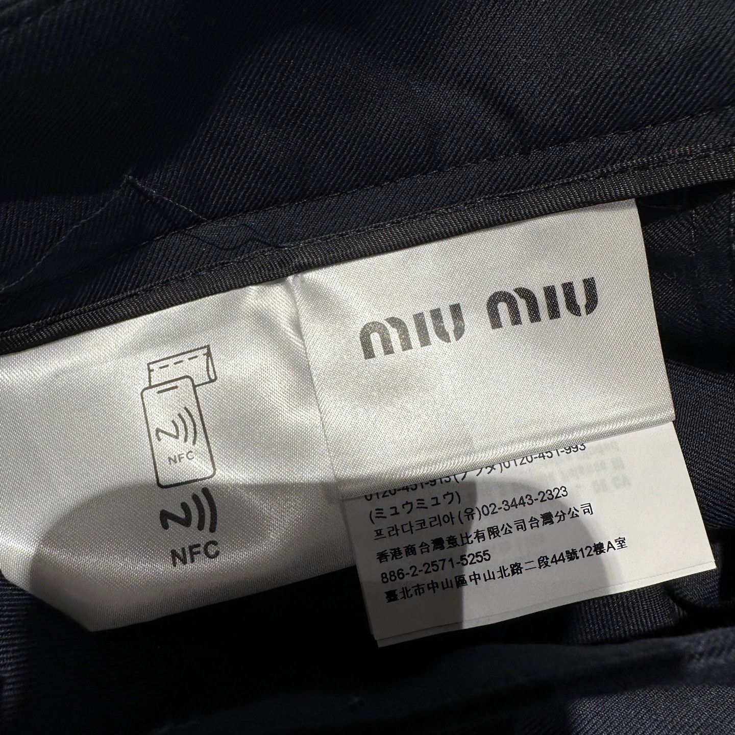 Miu Miu MIU MIU Logo Embroidered Wool Pleated Skirt 38 Size 26" / US 2 / IT 38 - 4 Thumbnail