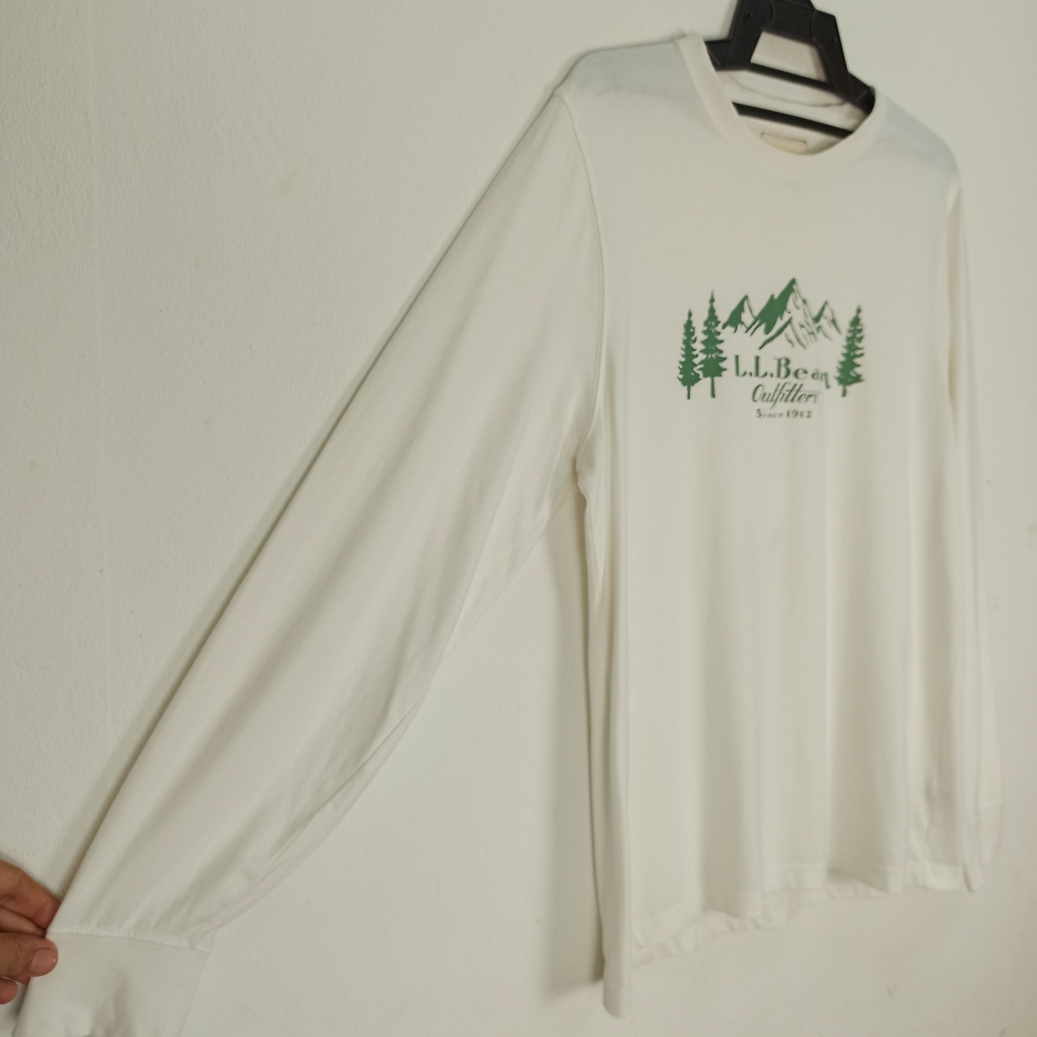 L.L. Bean 🔥STEALS🔥 L.L. BEAN Long Sleeve White Tshirt Size US L / EU 52-54 / 3 - 3 Thumbnail
