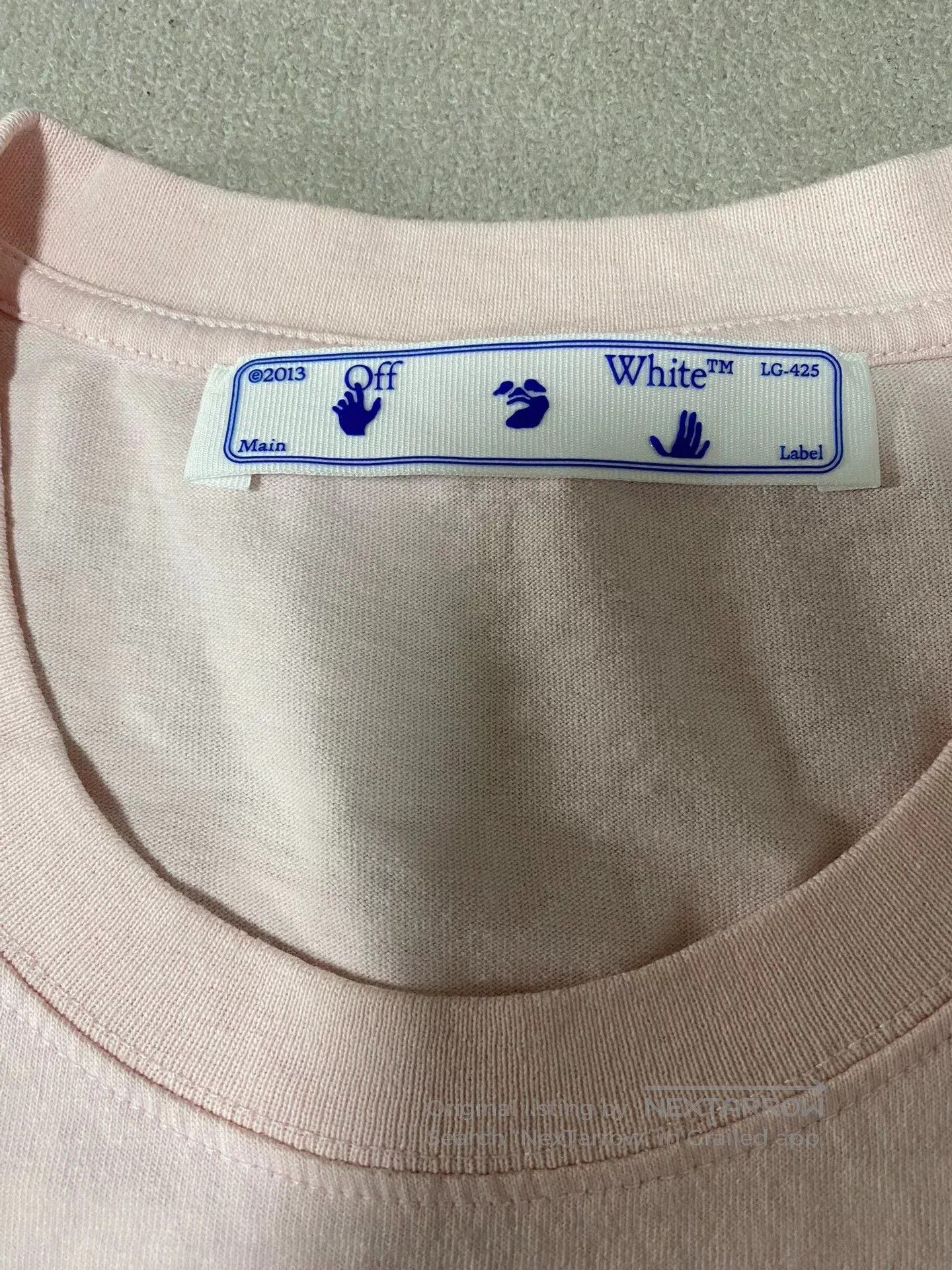 Off-White off white short sleeve logo t-shirt size L. Size US L / EU 52-54 / 3 - 3 Thumbnail