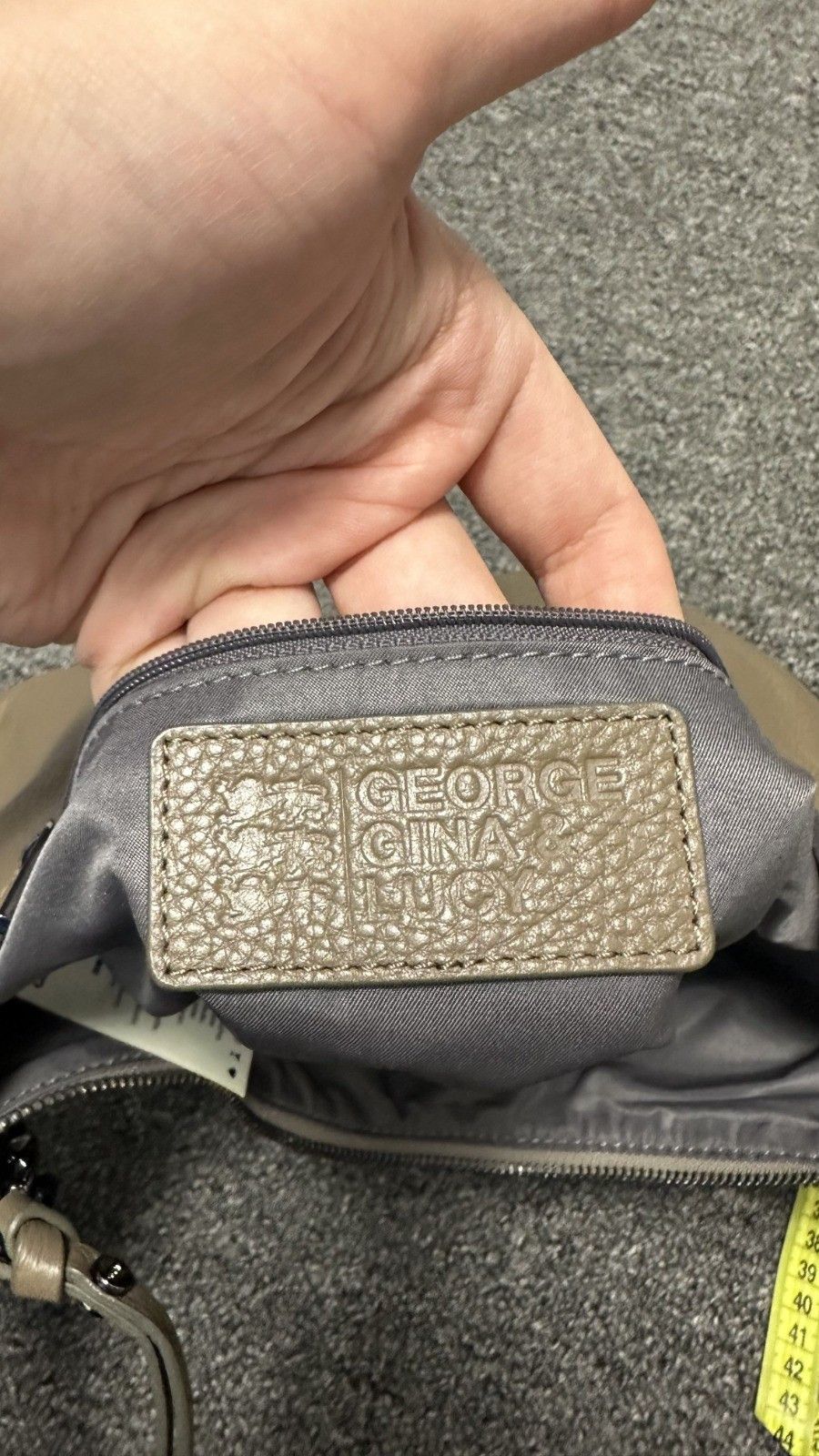 George Gina & Lucy George Gina Lucy GGL Women's Leather Brown Bag Half Moon Y2K Size ONE SIZE - 11 Thumbnail