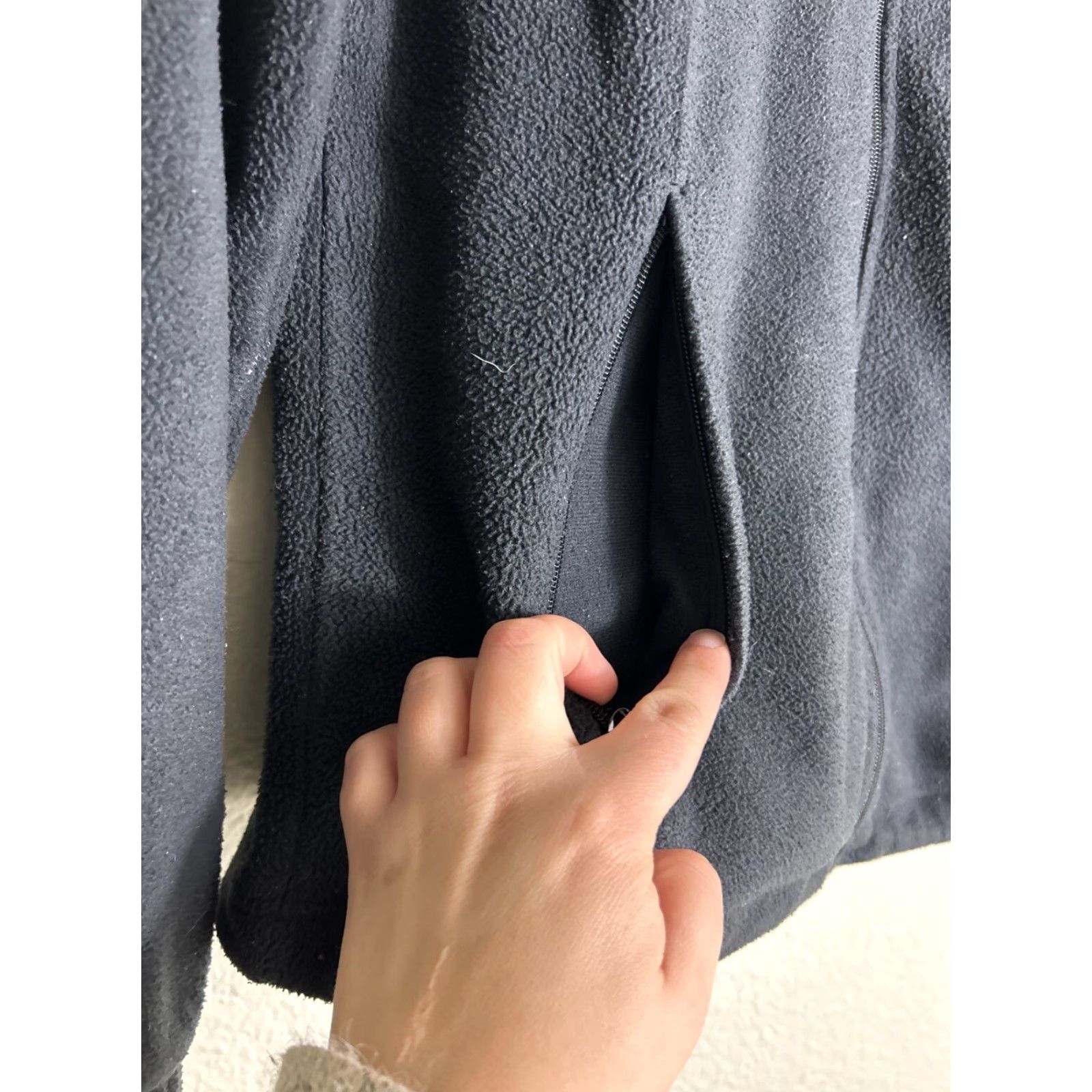 Vintage Columbia Jacket Womens Medium Black Fleece Windstopper Full Zip Windbreaker Shirt? Size M / US 6-8 / IT 42-44 - 3 Thumbnail