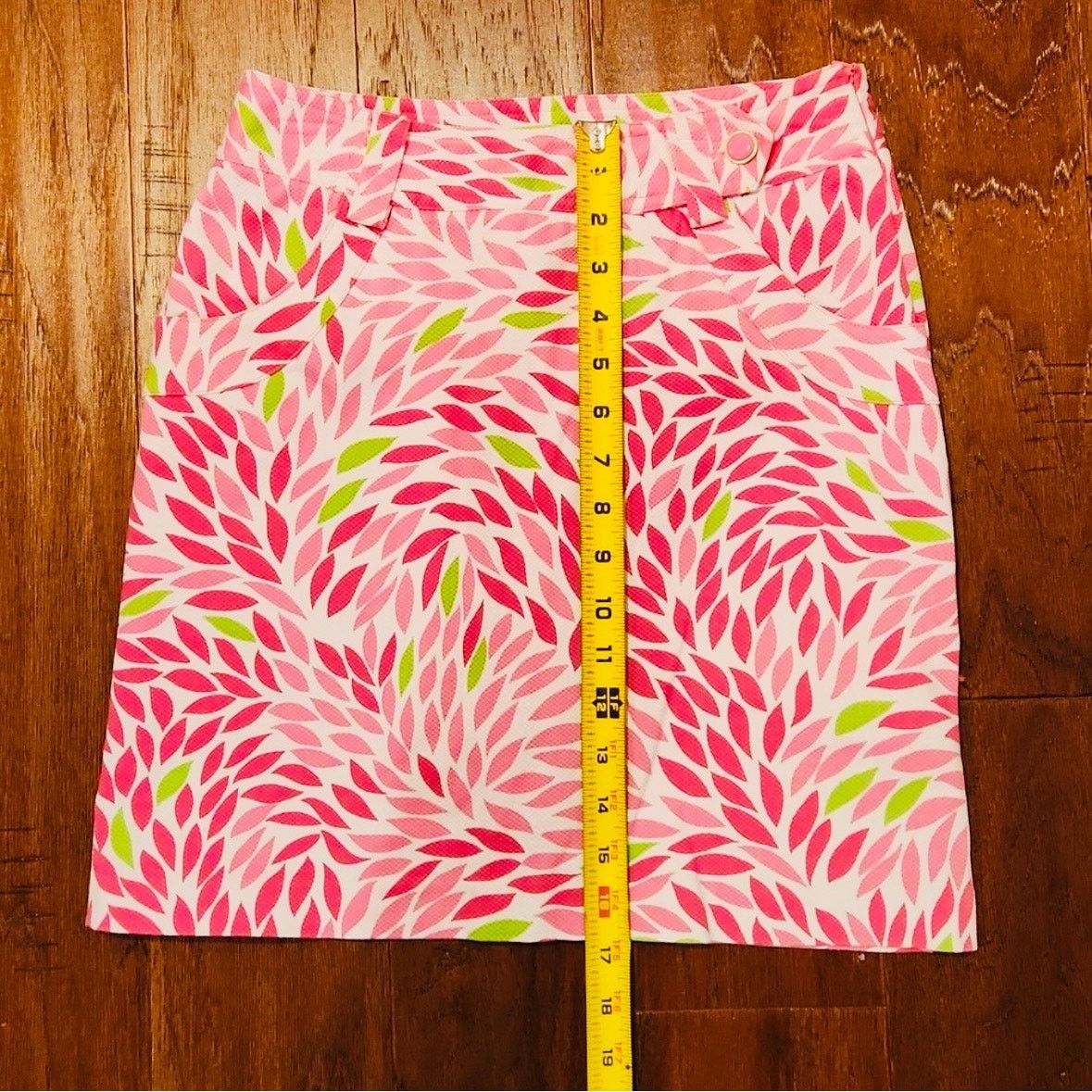 Nike EP PRO Pink White Floral Abstract Pattern Print Mini Skirt Size 27" / US 4 / IT 40 - 5 Thumbnail