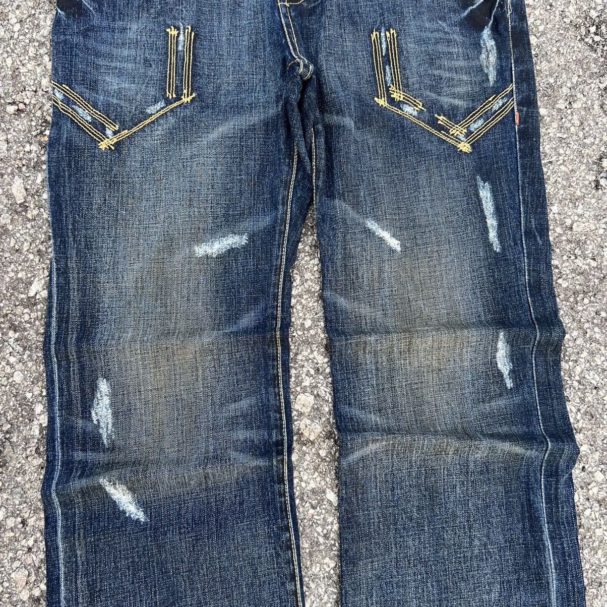 If Six Was Nine “TOUGH JEANSMITH” BOHAM MILITARY STYLE DISTRESSED JEANS Size US 36 / EU 52 - 4 Thumbnail