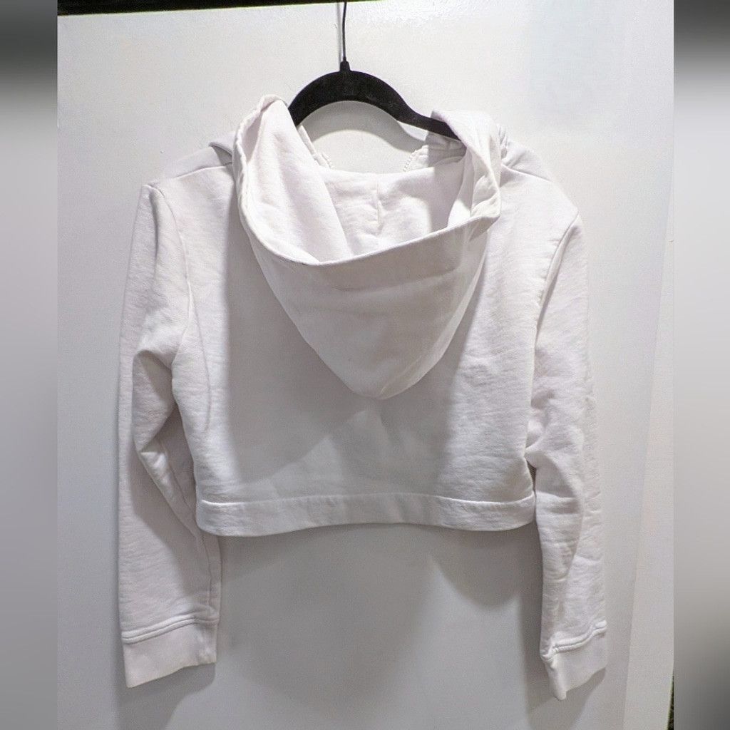Love Moschino Love Moschino White Hoodie with Floral Design Size S / US 4 / IT 40 - 2 Thumbnail