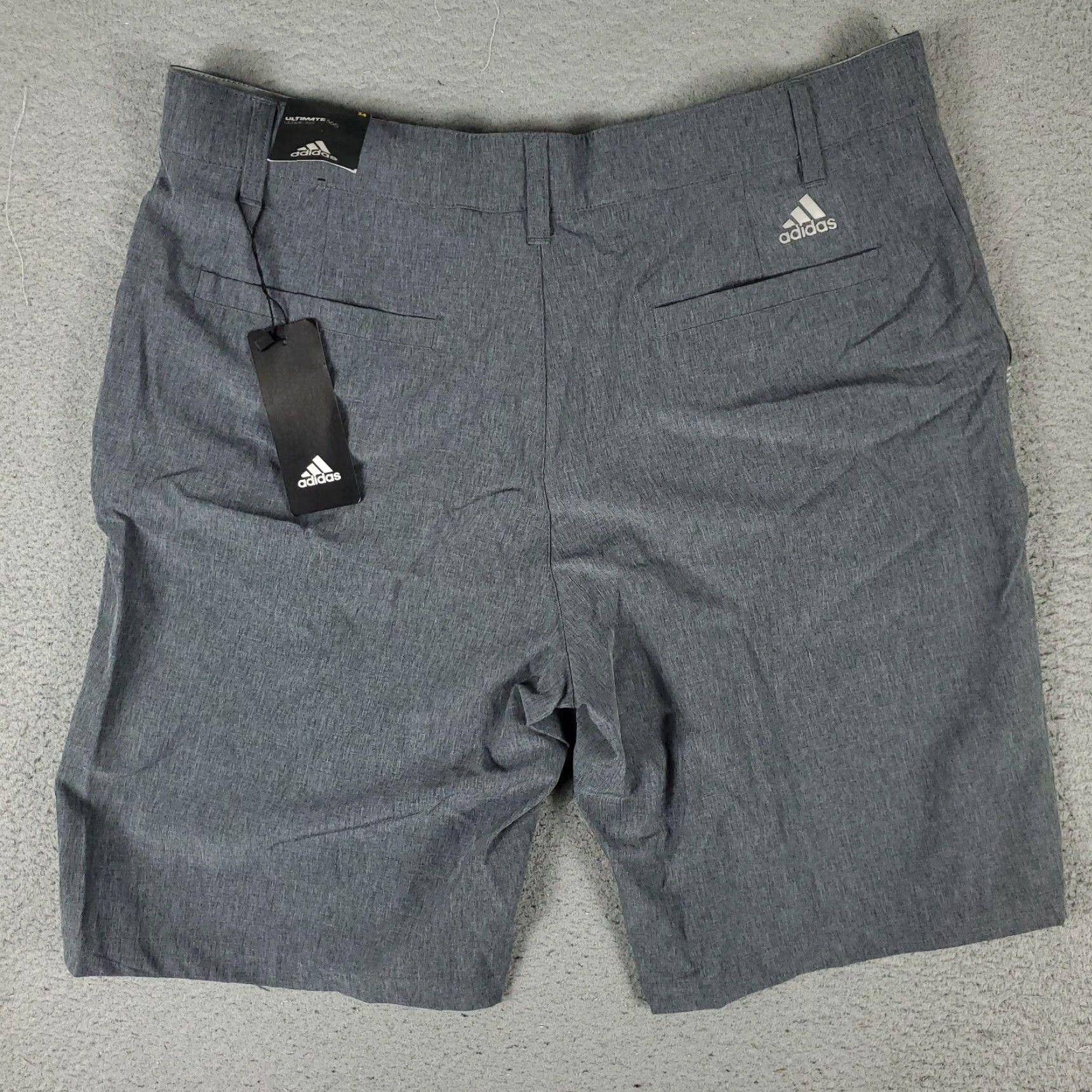 Adidas Adidas Shorts Mens 34 Gray Golf Casual Slash Pockets Flat Front Chino Shirt? Size US 34 / EU 50 - 6 Thumbnail