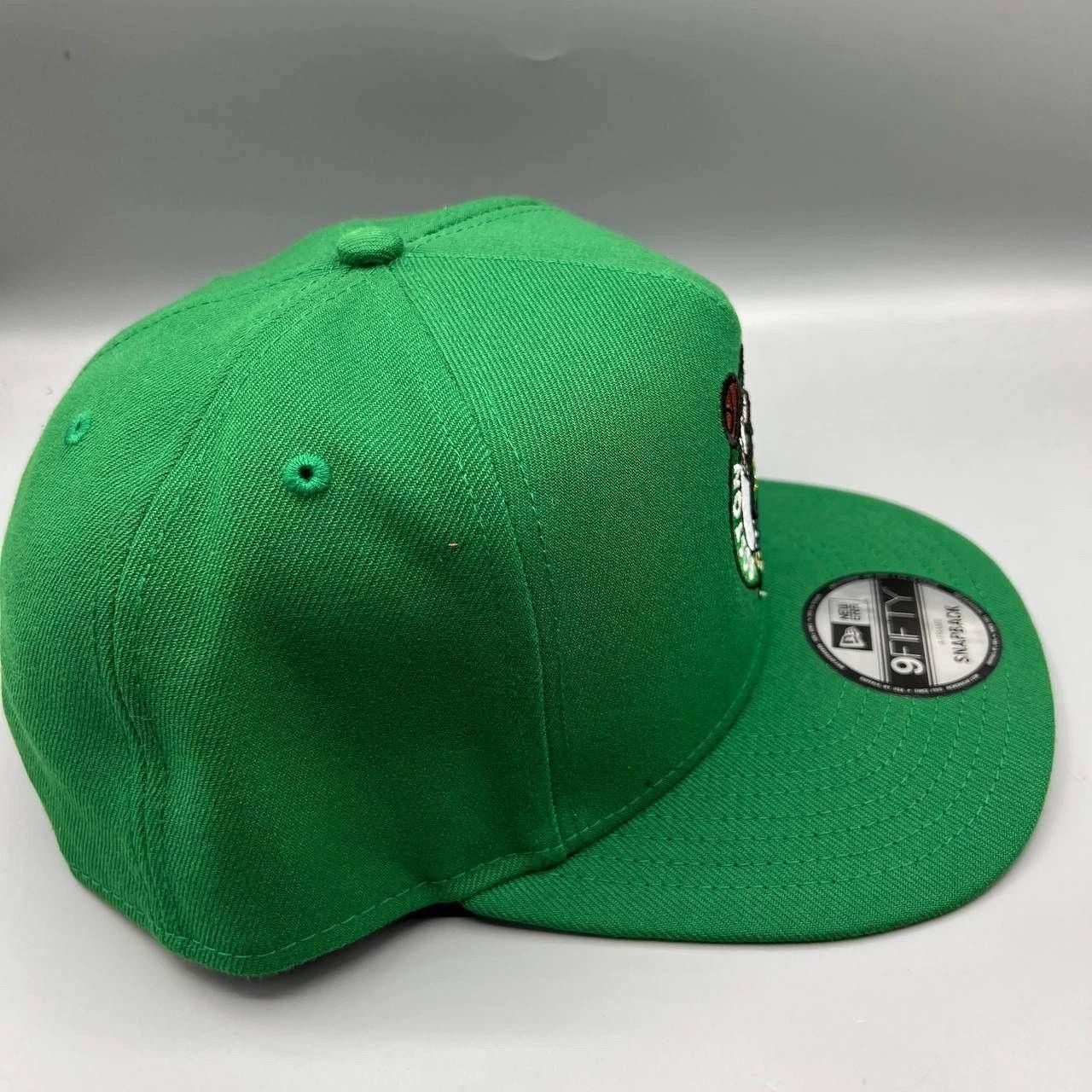 New Era Boston Celtics Hat Men Green NBA Snap Back Cap New A-Frame Size ONE SIZE - 6 Thumbnail