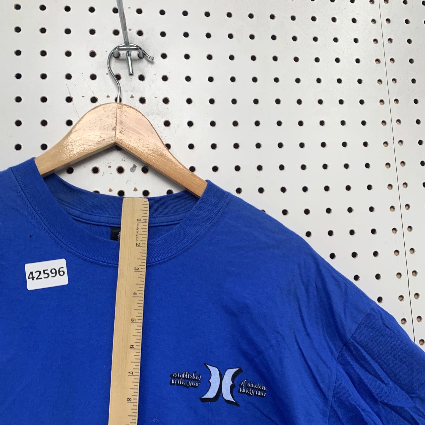 Hurley VINTAGE Hurley Shirt Blue Mens XL Short Sleeve Crew Neck Logo 100% Cotton Skate Surfer 90s Mens Size US XL / EU 56 / 4 - 6 Thumbnail