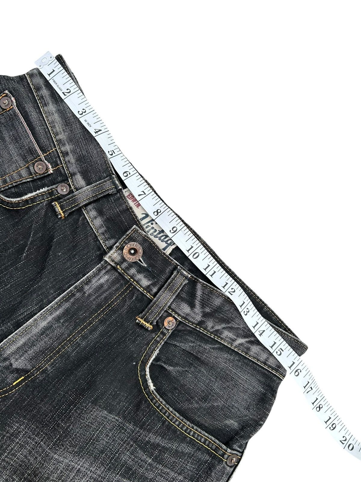 Kapital Vintage Edwin 505V Selvedge Distressed Denim Jeans Size US 32 / EU 48 - 15 Thumbnail