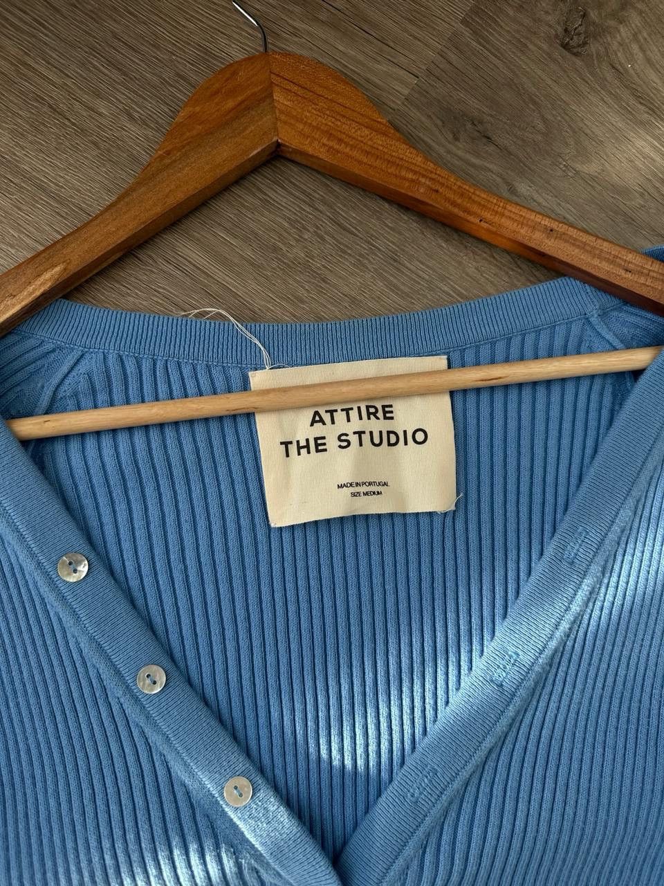 Japanese Brand × Vintage Vintage Knitwear The Studio Blue Cardigan Sweater Size S / US 4 / IT 40 - 9 Thumbnail