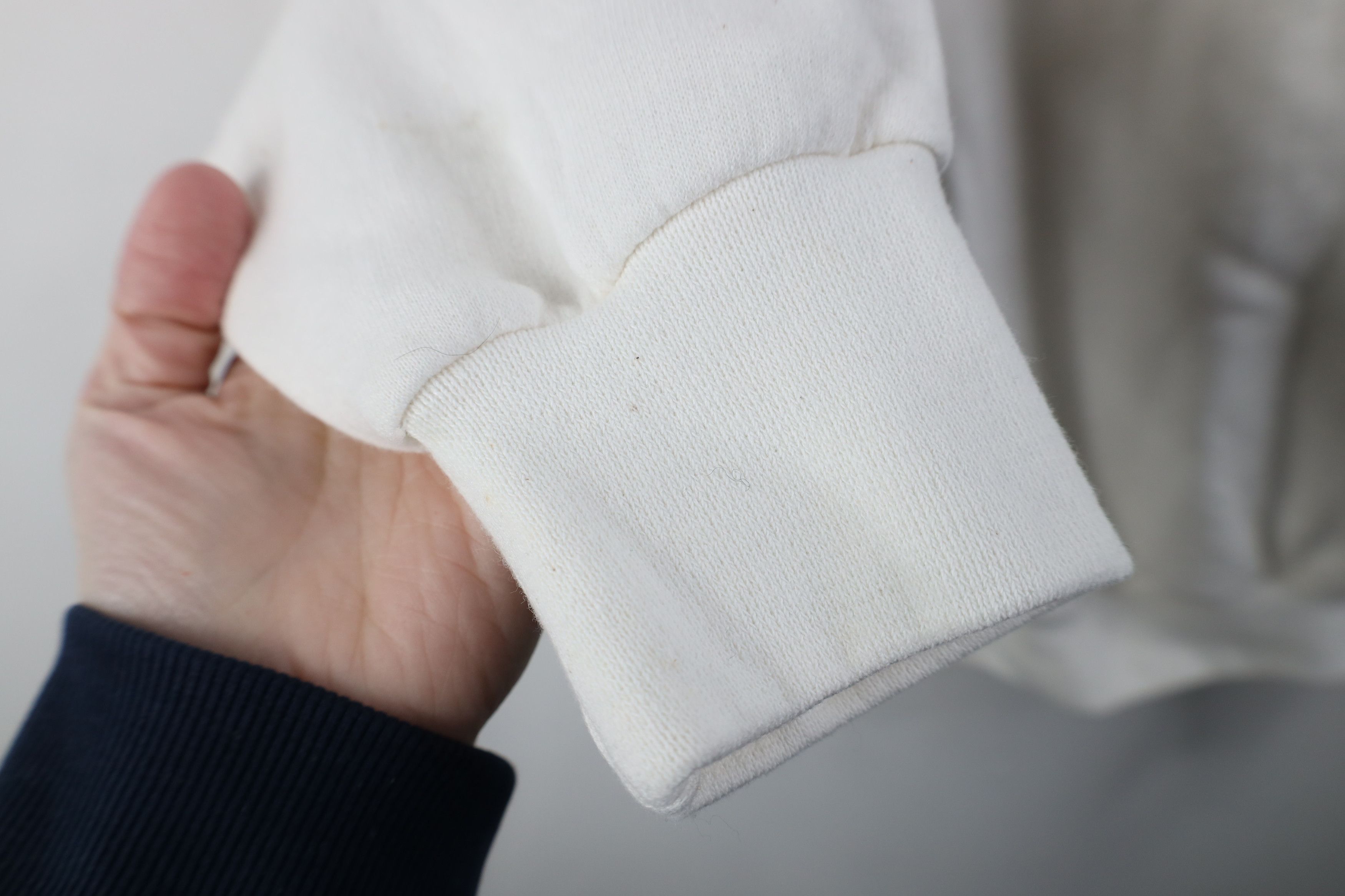 Vintage Vintage 90s Streetwear Blank Crewneck Sweatshirt White Size US XXL / EU 58 / 5 - 8 Thumbnail