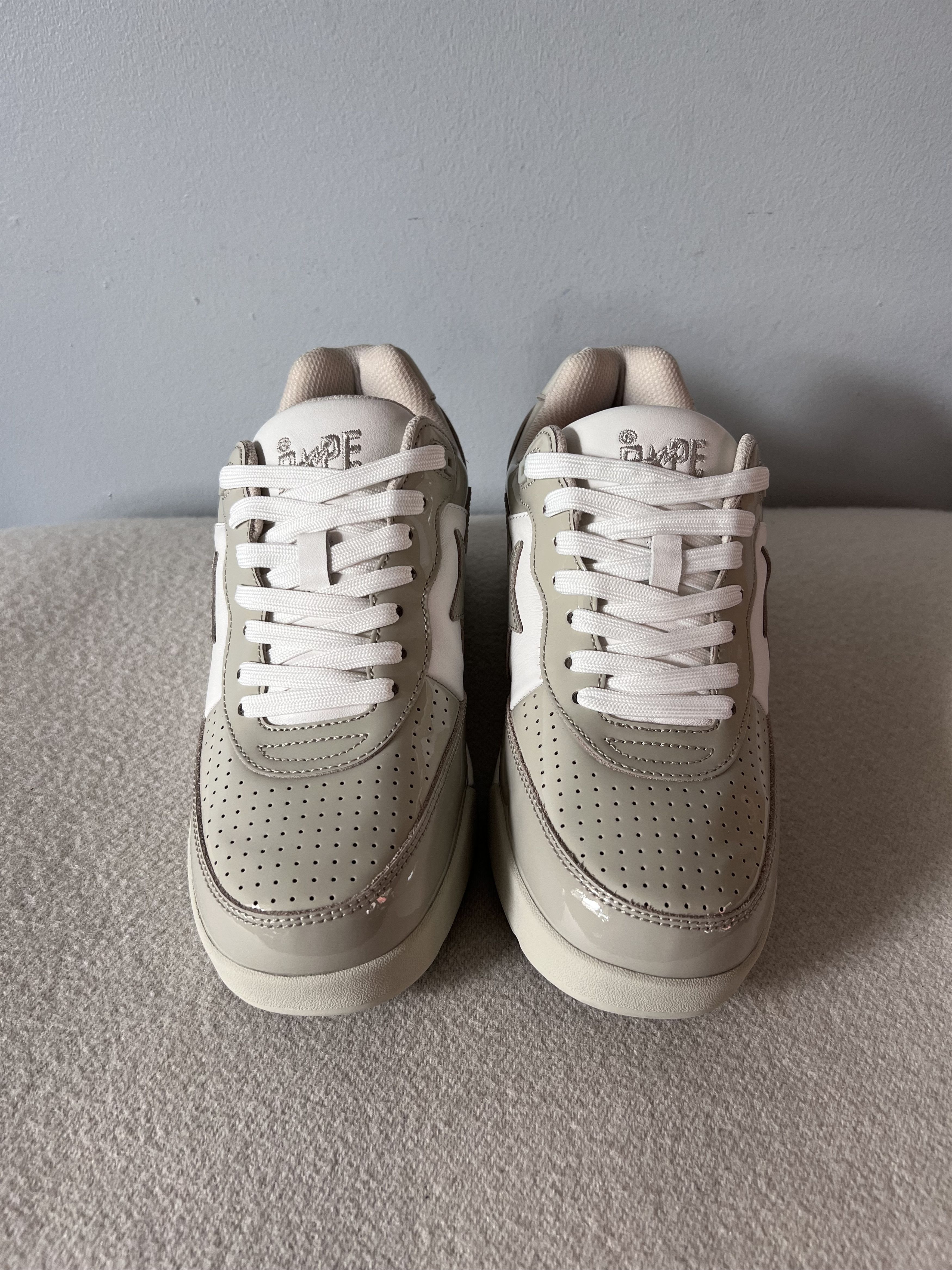 Bape Bape Road Sta Sneakers in Beige Patent Leather Size US 8.5 / EU 41-42 - 4 Thumbnail