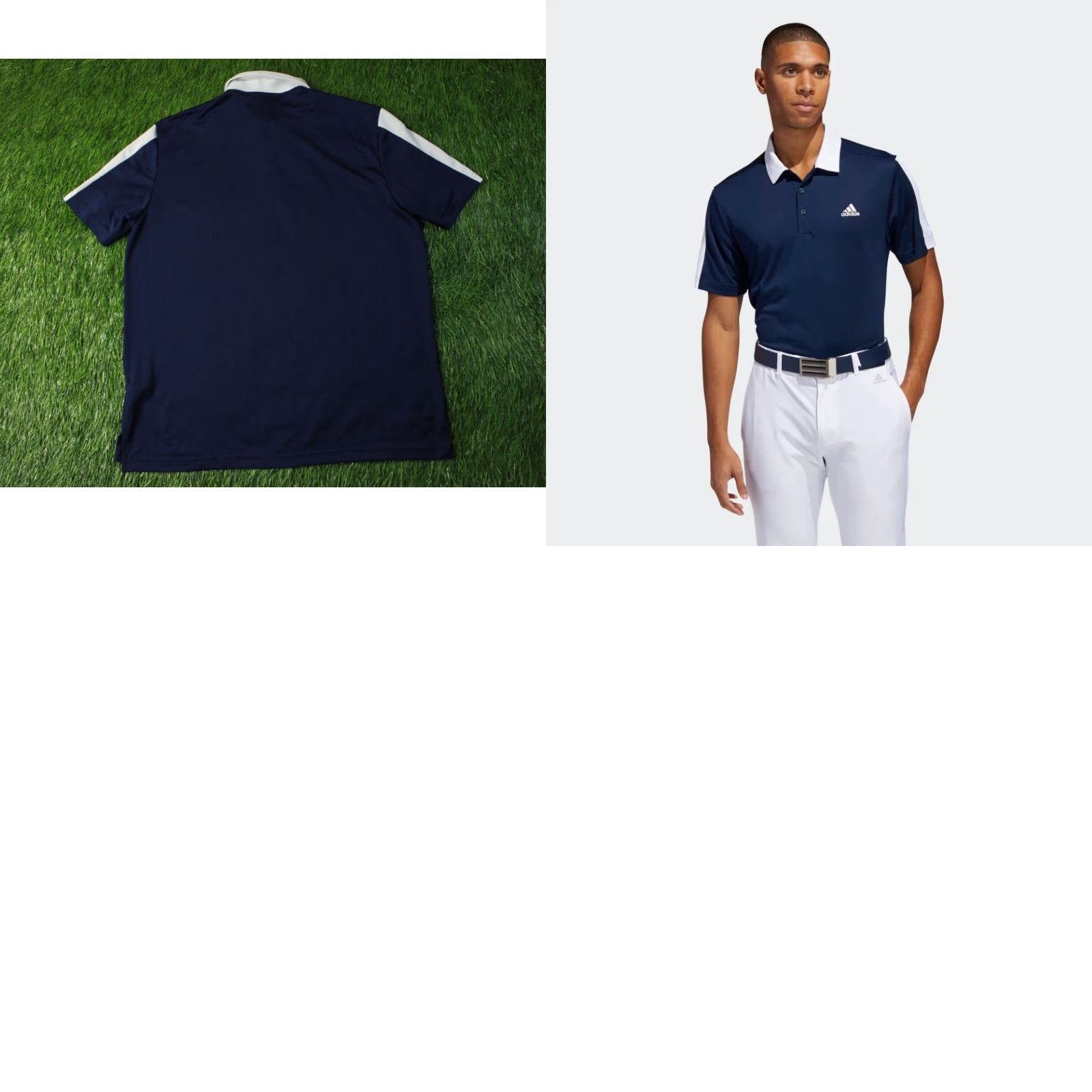 Adidas ADIDAS COLLEGIATE PERFORMANCE POLO SHIRT JERSEY XL Men's Navy Blue and White Training 2020 Size US XL / EU 56 / 4 - 8 Thumbnail