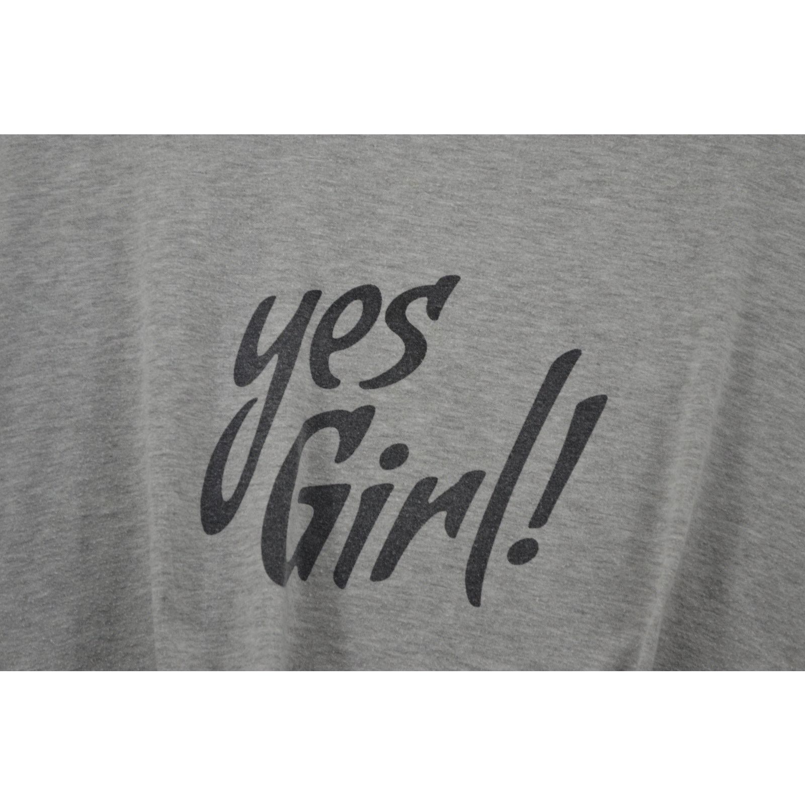 Other Fred David Yes Girl Women Gray Top Shirt Popular ShortSleeve Size 3XL / US 20-22 - 5 Thumbnail