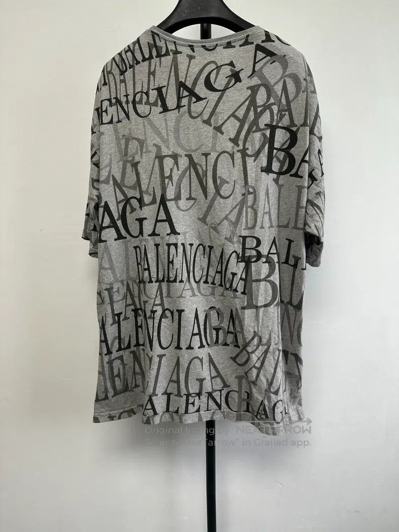 Balenciaga Balenciaga All-over Printed Crew Neck Ribbed Wool Sweater Size US XS / EU 42 / 0 - 2 Thumbnail