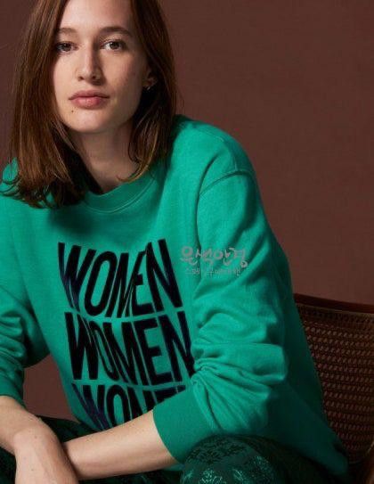 Sandro Sandro Tulipe Women Graphic Sweatshirt size 1 Paris Size ONE SIZE - 1 Thumbnail