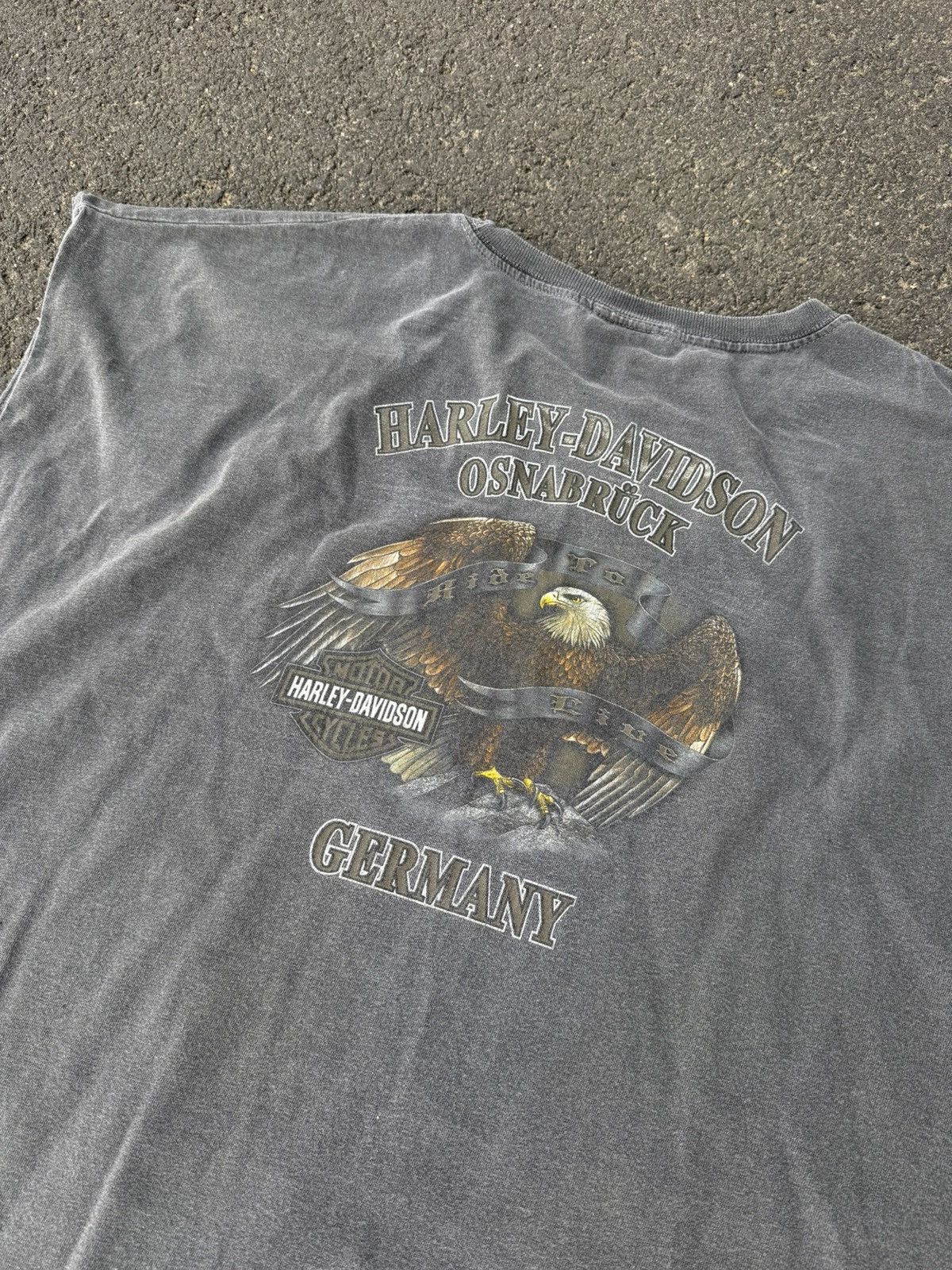 Harley Davidson Harley Davidson 00s sleeveless washed faded tshirt oversized Size US XXL / EU 58 / 5 - 8 Thumbnail