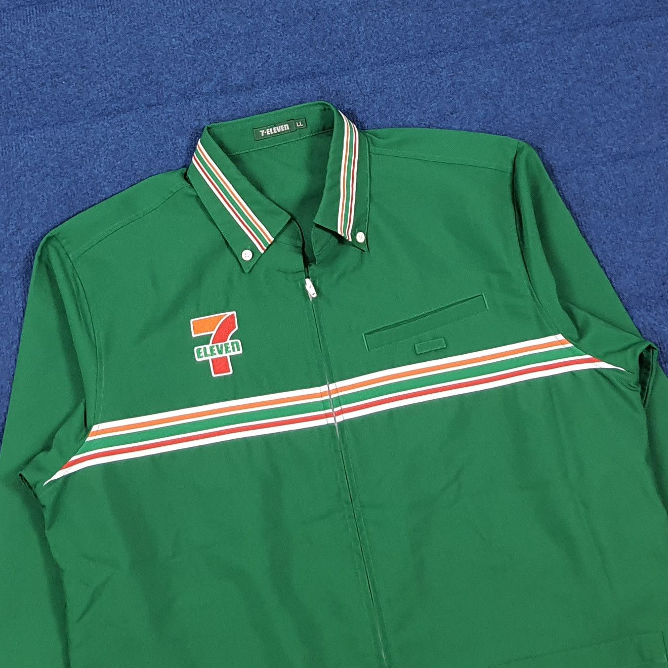 Japanese Brand VINTAGE Japanese 7-Eleven Employee Uniform Work Jacket E1A21 Size US L / EU 52-54 / 3 - 4 Thumbnail