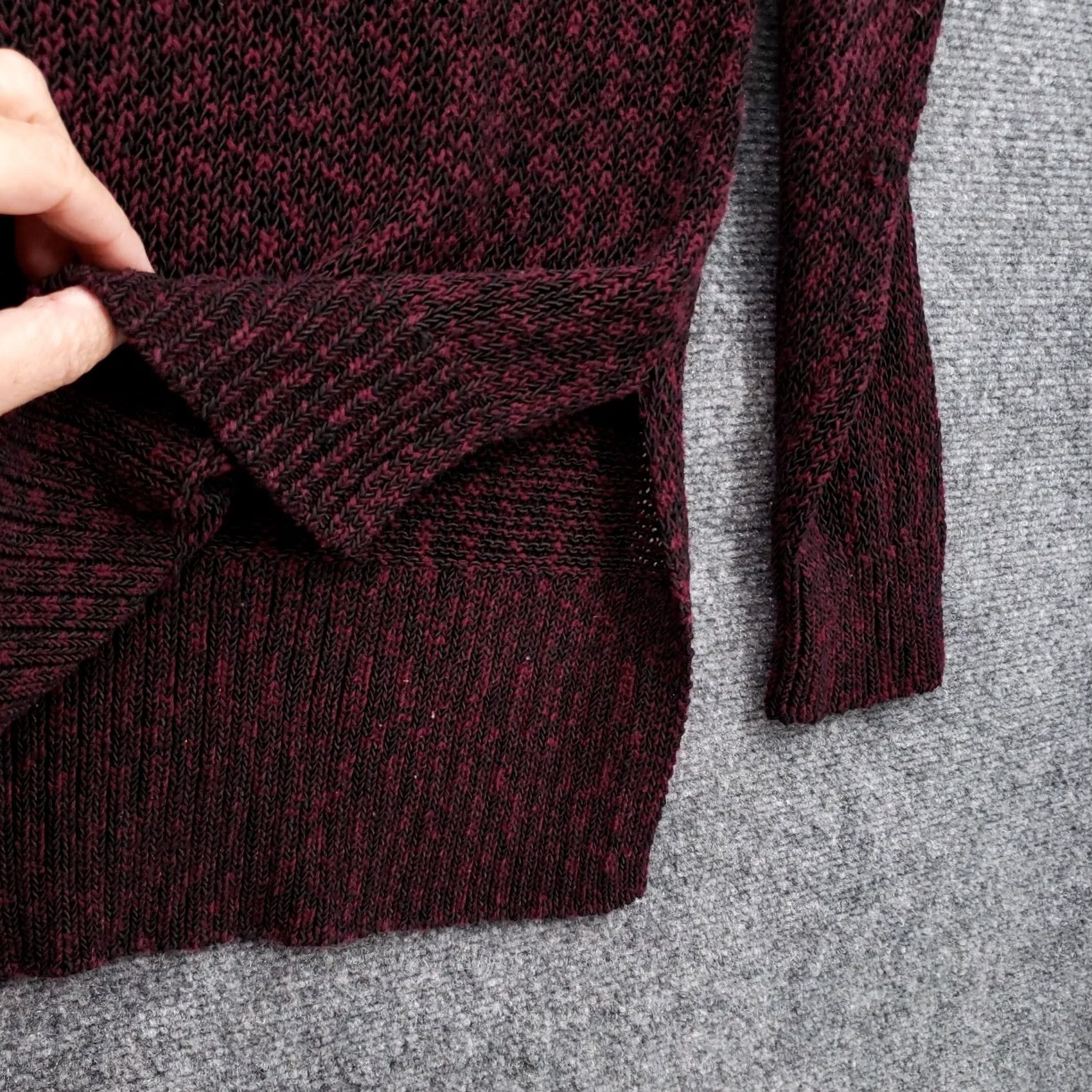 Loft LOFT Sweater Womens S Small Red Lounge Pullover Animal Print Open Knit Comfy Size S / US 4 / IT 40 - 7 Thumbnail